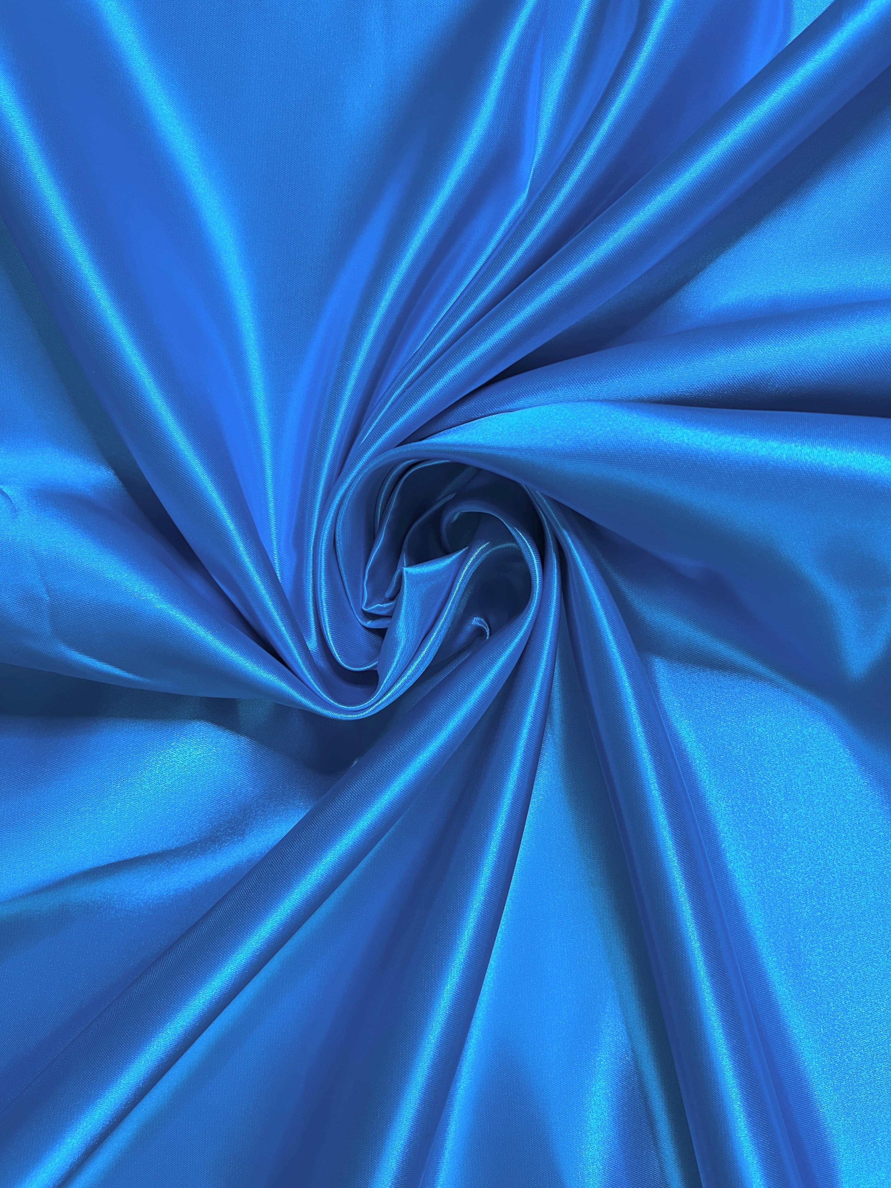 Aqua Blue Duchesse Satin