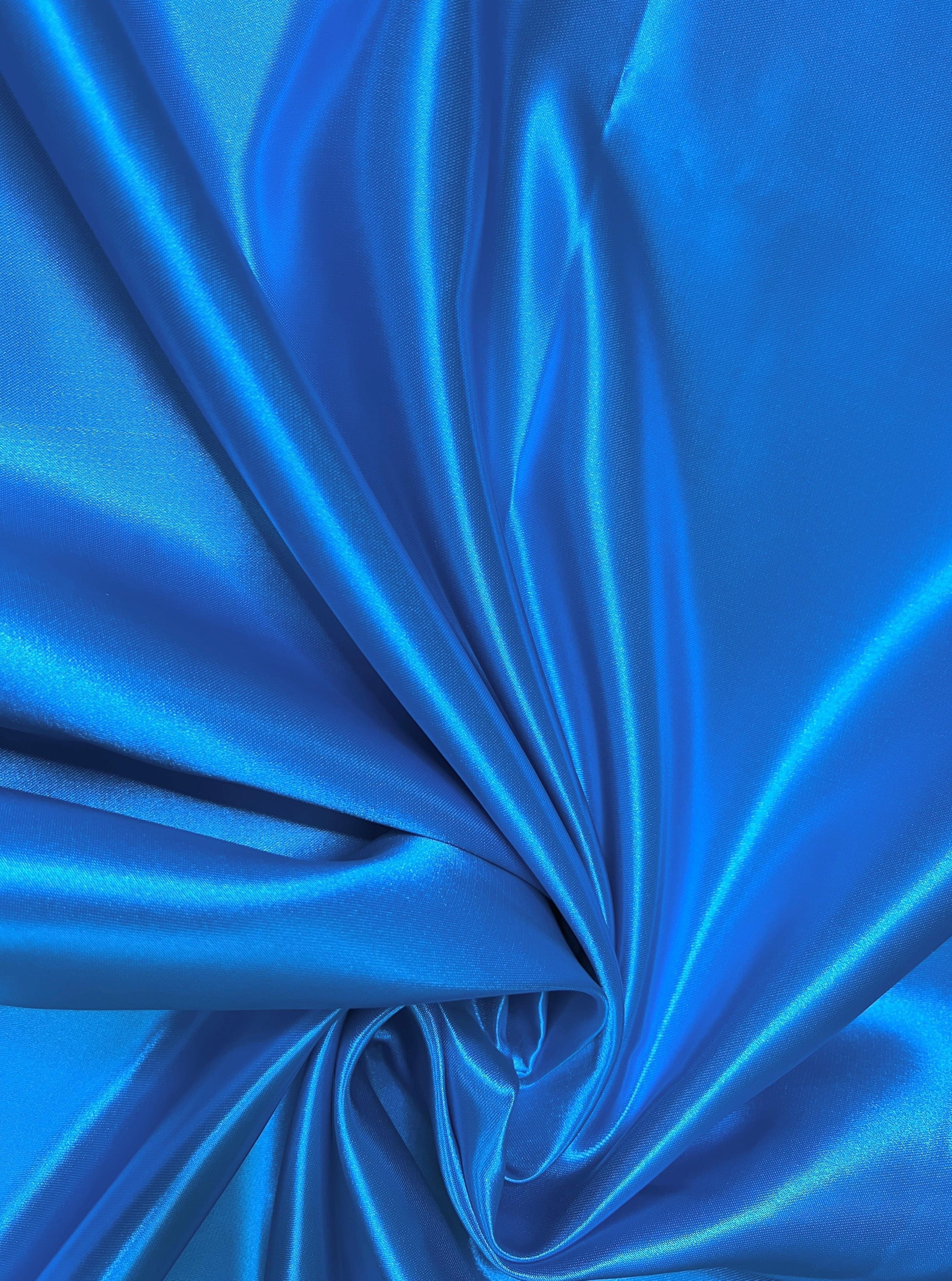 Aqua Blue Duchesse Satin