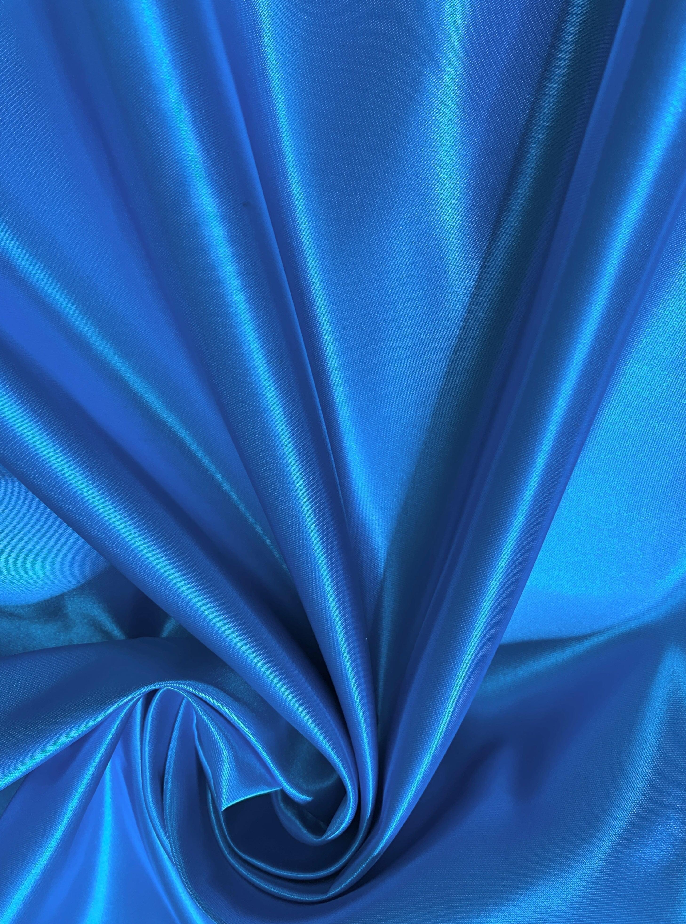 Aqua Blue Duchesse Satin