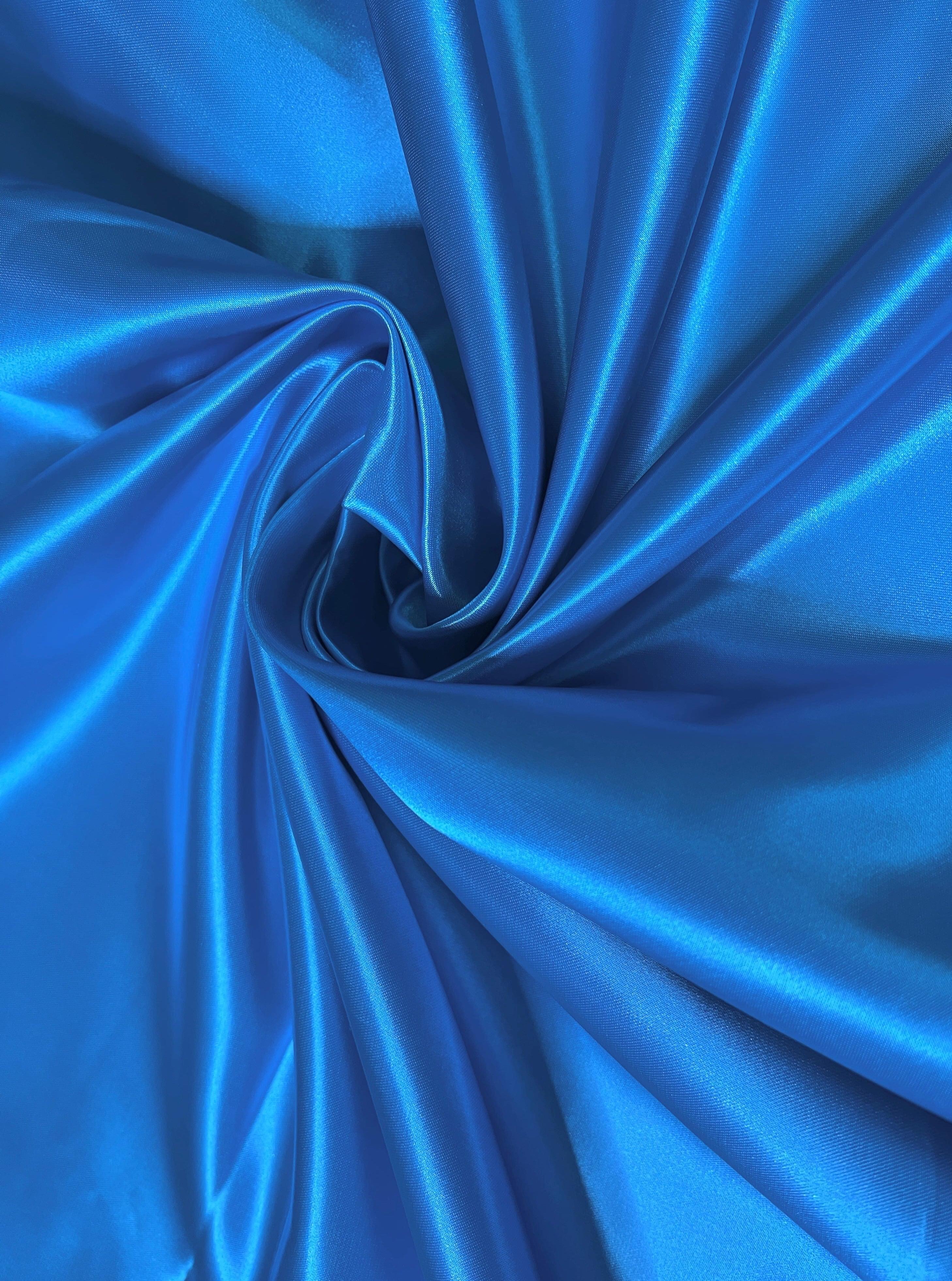Aqua Blue Duchesse Satin