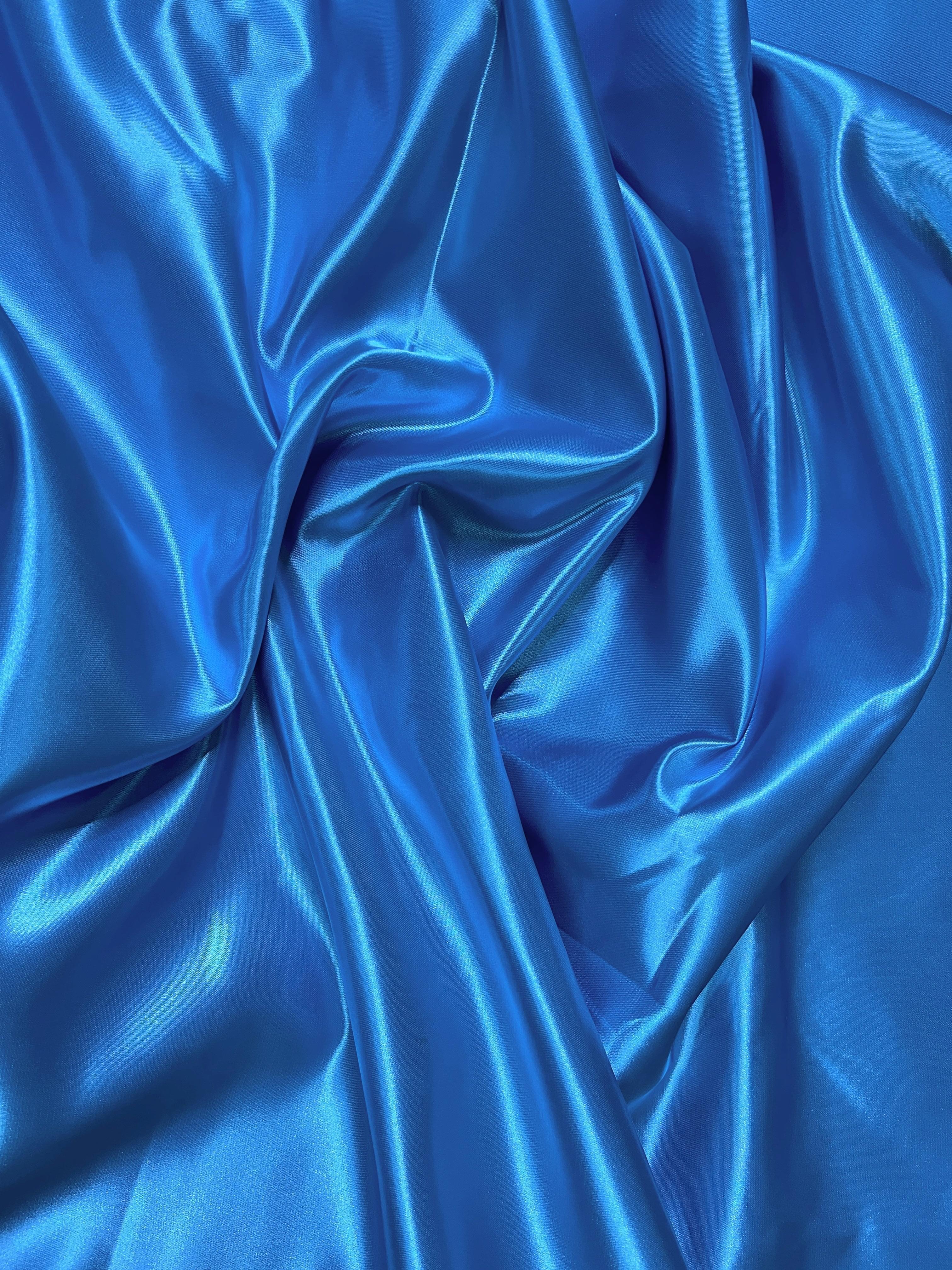 Aqua Blue Duchesse Satin