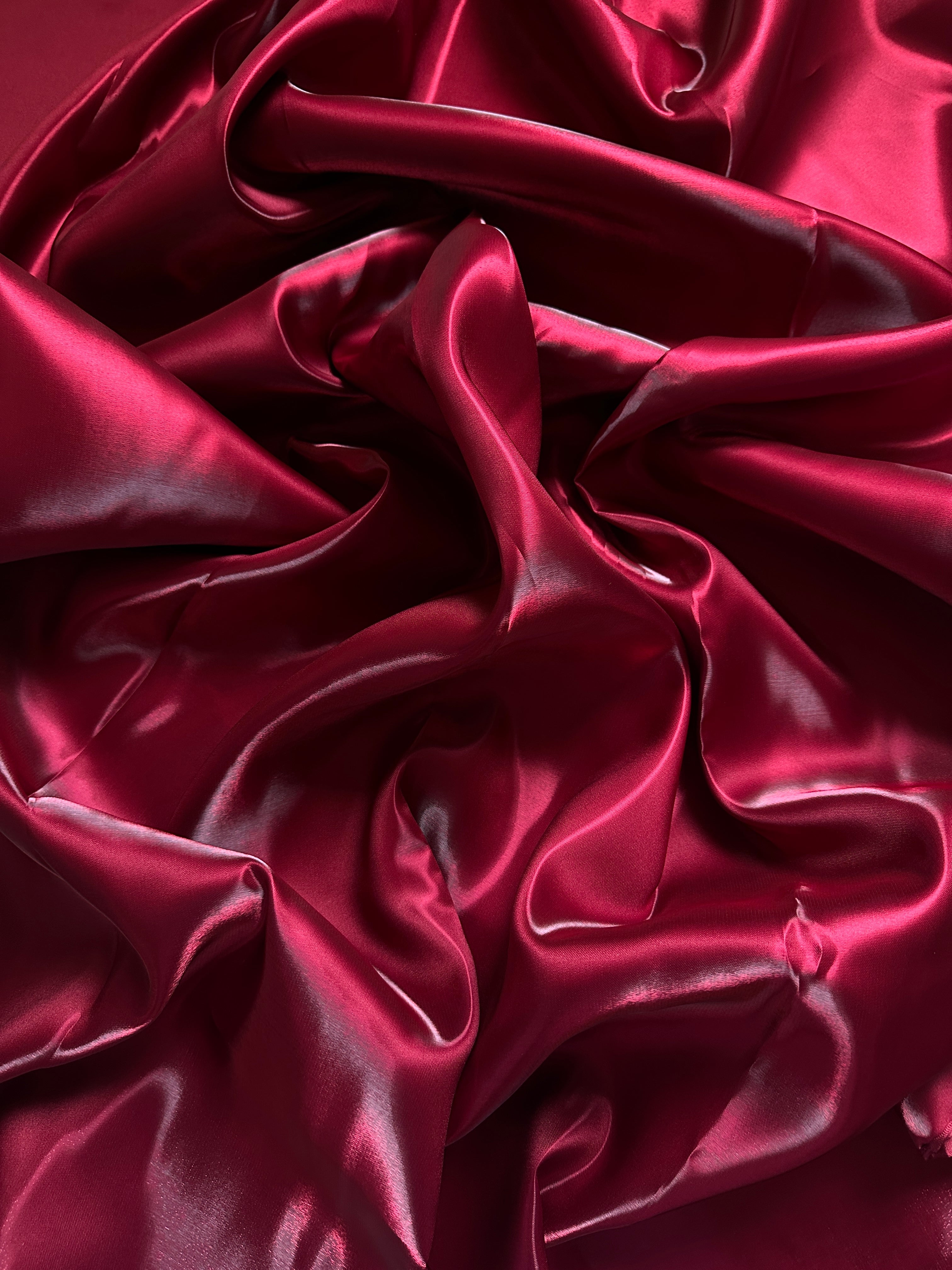 Burgundy Liquid Bridal Satin, Luxury Silky Satin, Liquid Bridal Satin, Silky Satin, Premium Stretch Bridal Satin, Satin for Bride, Satin for Women, Satin in Low Price, Cheap Satin, Satin on Sale
