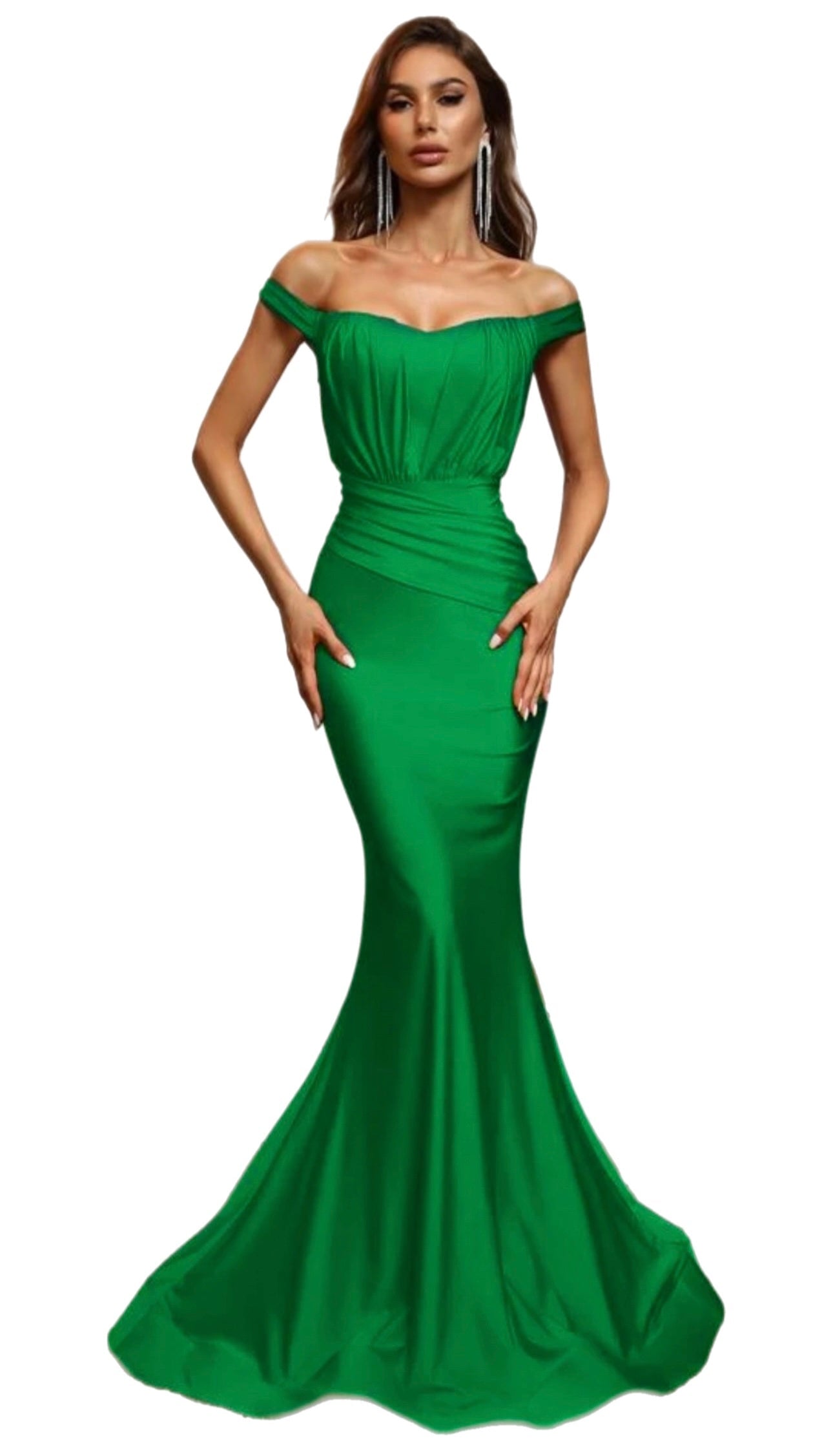 Kelly Green Shiny Nylon Spandex