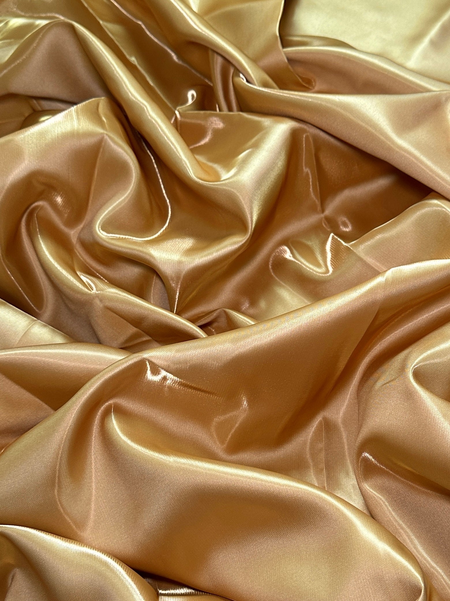 Gold Liquid Satin, Luxury Silky Satin, Liquid Bridal Satin, Silky Satin, Premium Stretch Bridal Satin, Satin for Bride, Satin for Women, Satin in Low Price, Cheap Satin, Satin on Sale