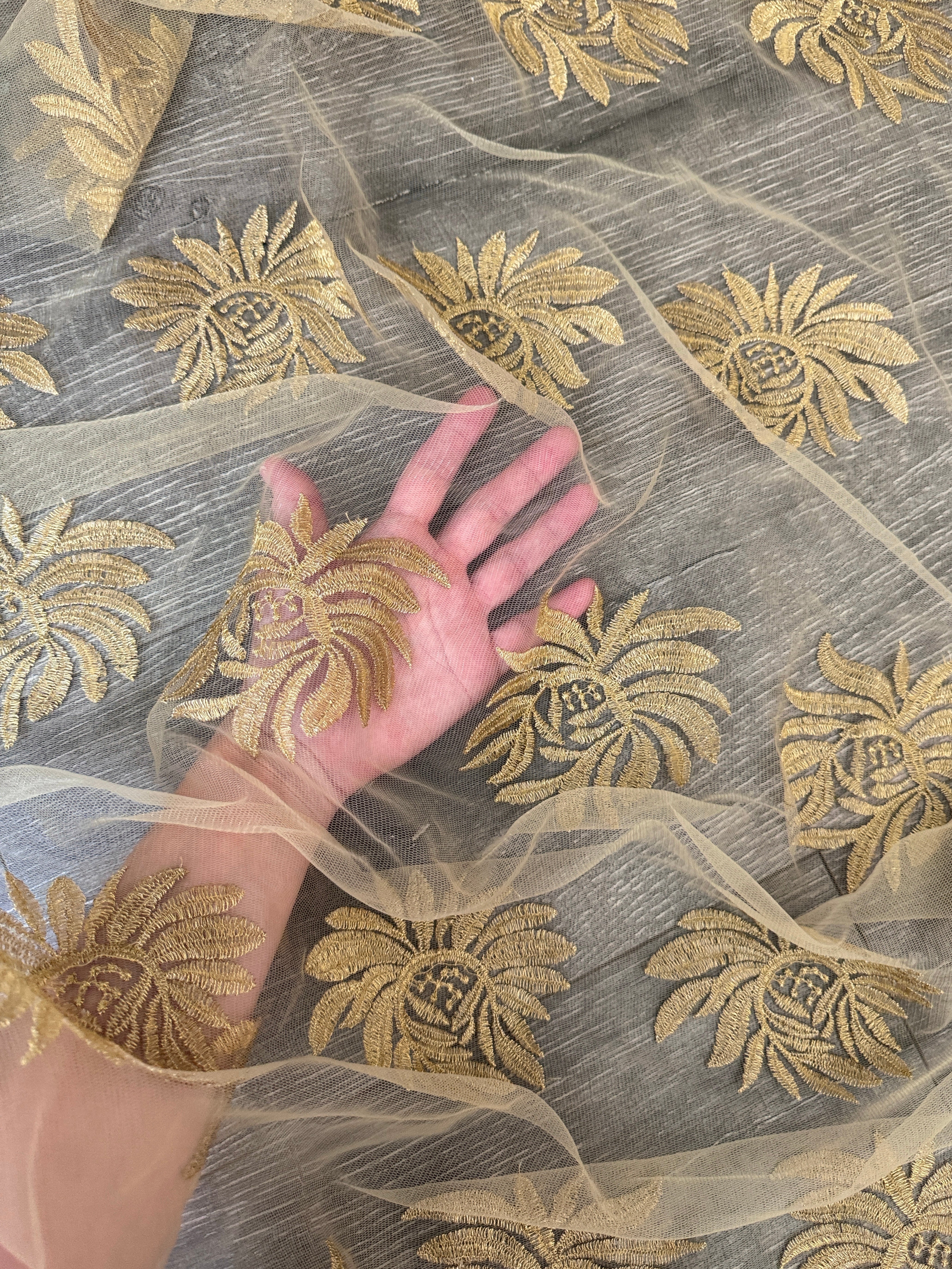 Gold Scalloped Floral Embroidered Lace, dark gold Scalloped Floral Embroidered Lace, light gold Scalloped Floral Embroidered Lace, Scalloped Floral Embroidered Lace for woman,Scalloped Floral Embroidered Lace for bride, Scalloped Floral Embroidered Lace on discount