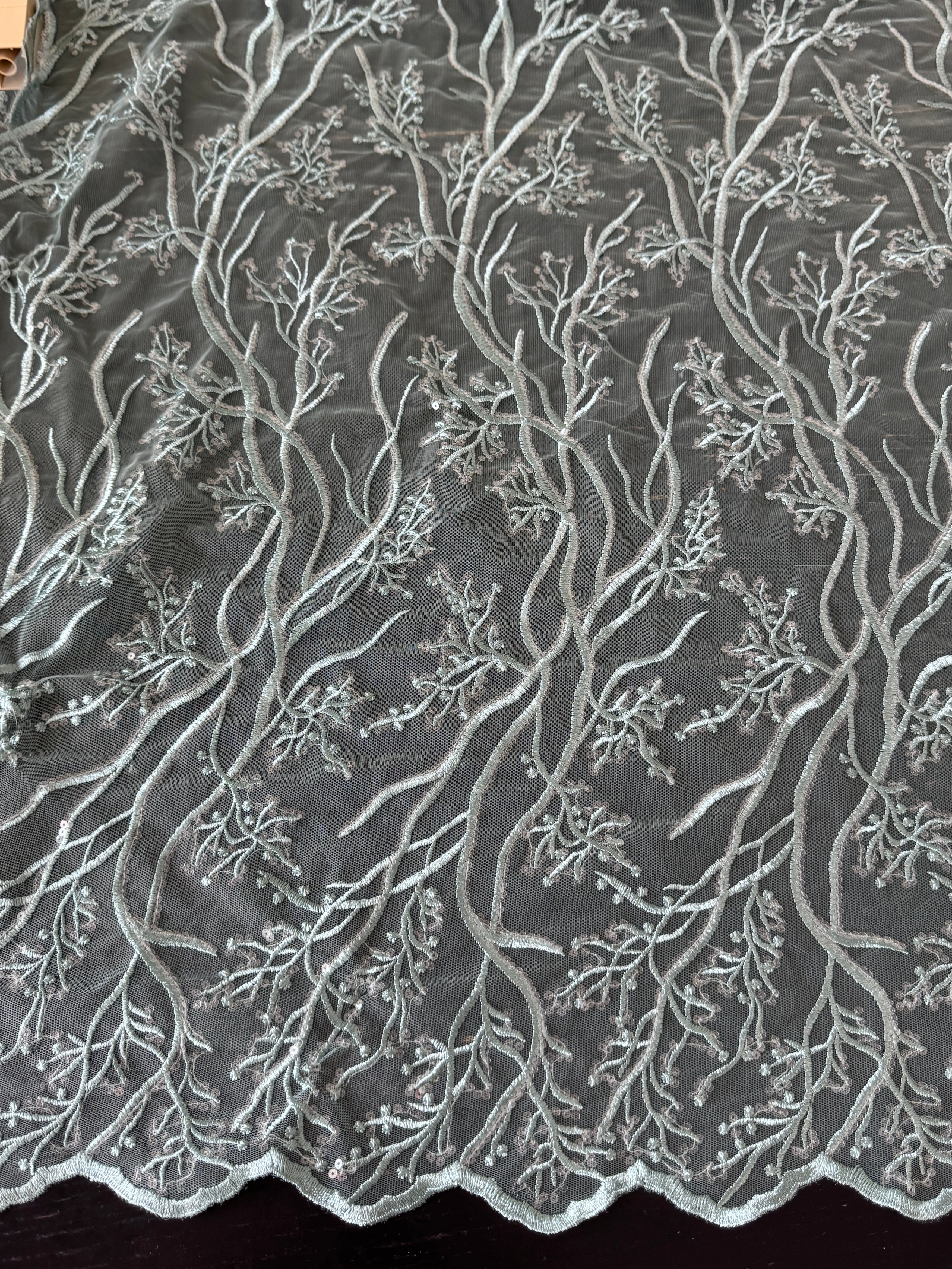 Mint Embroidered Branch Lace, green Embroidered Branch Lace, light green Embroidered Branch Lace, dark green Embroidered Branch Lace, Embroidered Branch Lace for woman, Embroidered Branch Lace for bride, Embroidered Branch Lace on discount