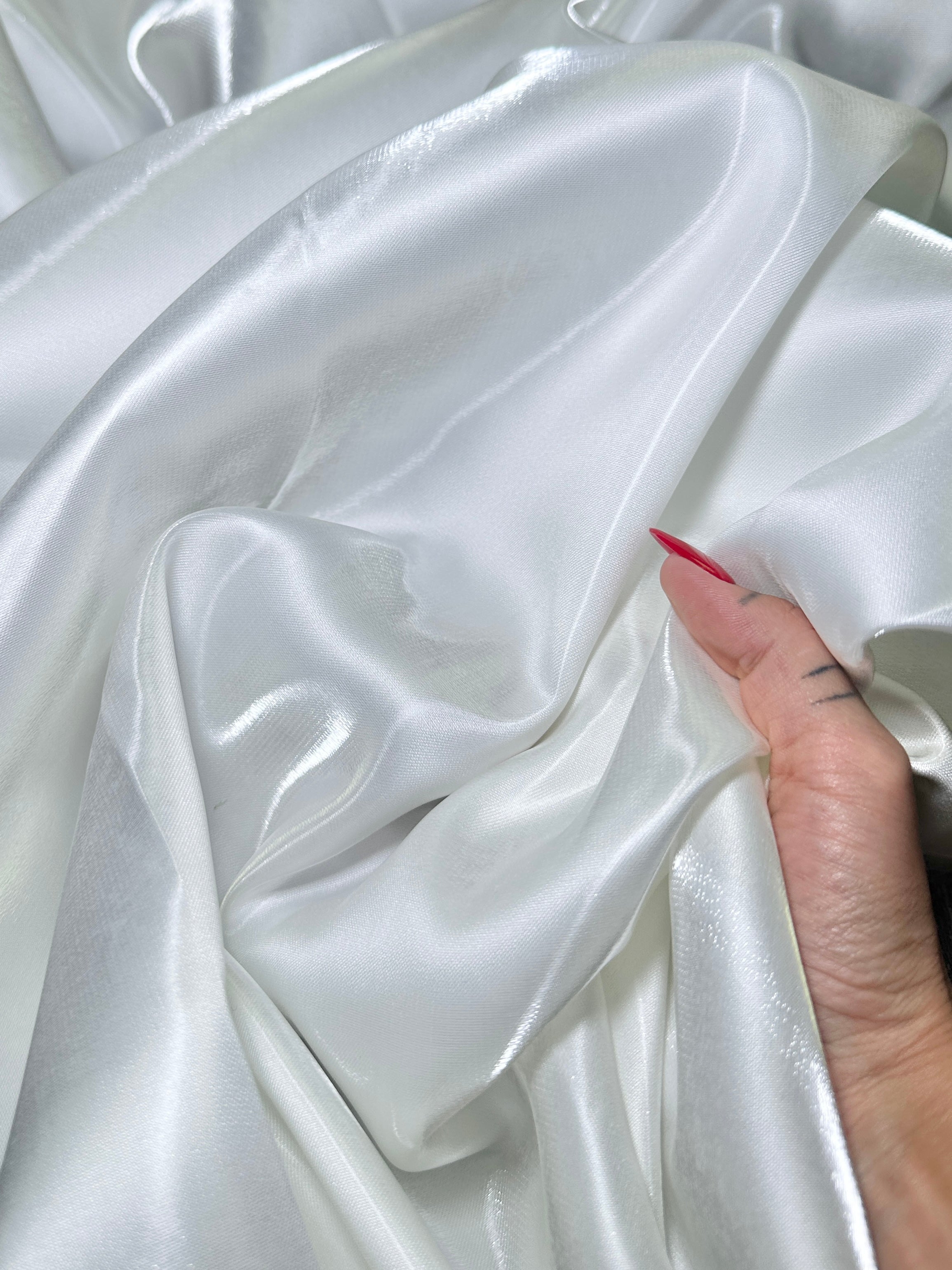 Ivory Liquid Bridal Satin, Fabric Store, Sewing Store, Cheap Fabric Store, Kiki Textiles, Textile by the Yard