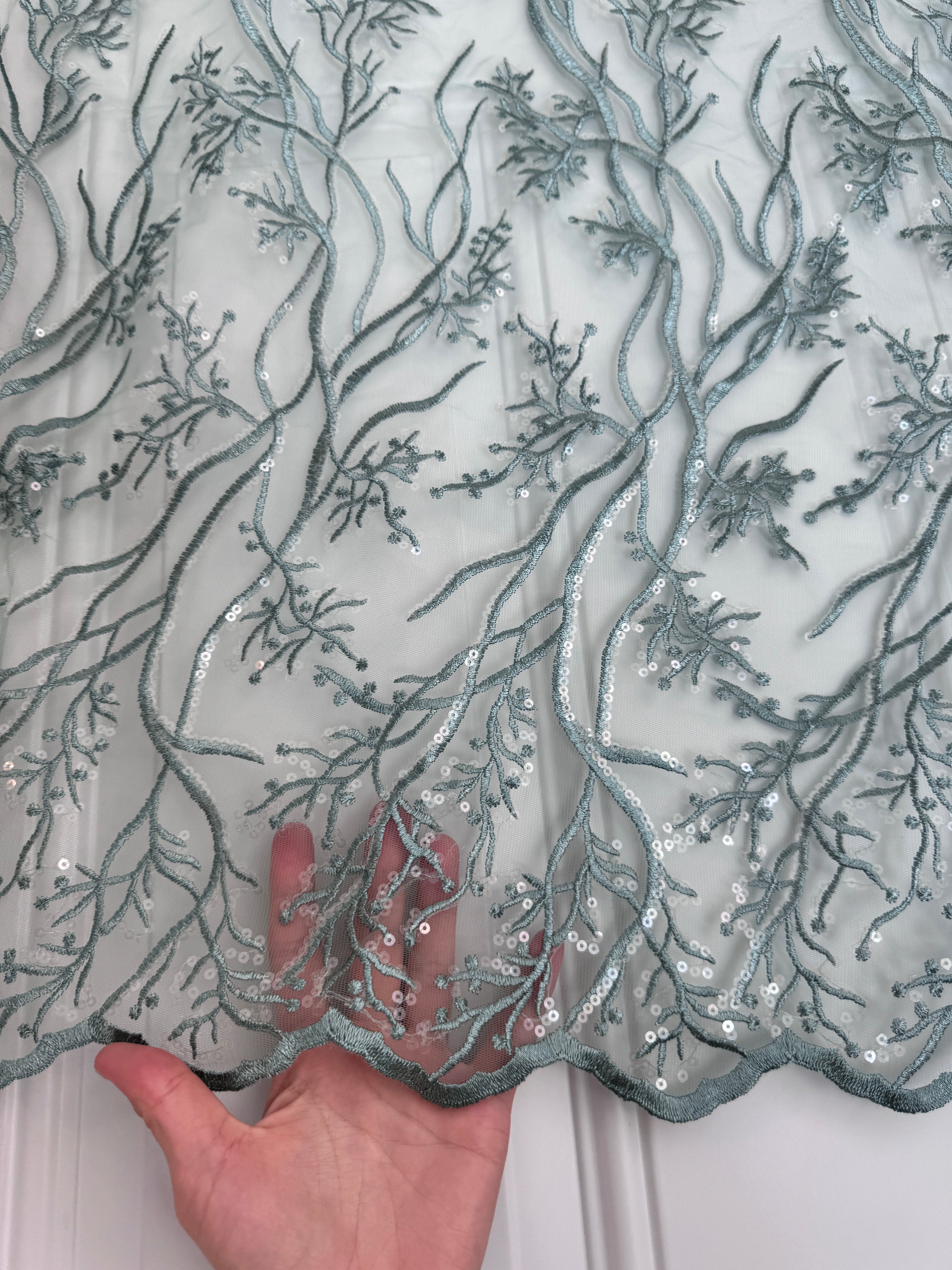 Mint Embroidered Branch Lace, green Embroidered Branch Lace, light green Embroidered Branch Lace, dark green Embroidered Branch Lace, Embroidered Branch Lace for woman, Embroidered Branch Lace for bride, Embroidered Branch Lace on discount