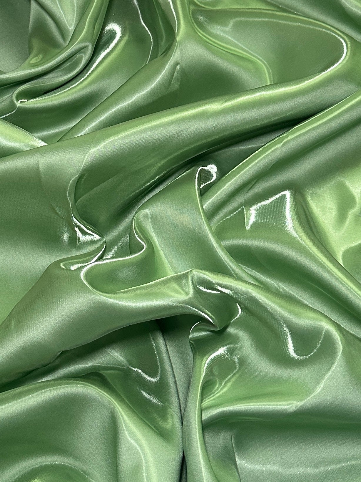 Sage Green Liquid Bridal Satin, Luxury Silky Satin, Liquid Bridal Satin, Silky Satin, Premium Stretch Bridal Satin, Satin for Bride, Satin for Women, Satin in Low Price, Cheap Satin, Satin on Sale