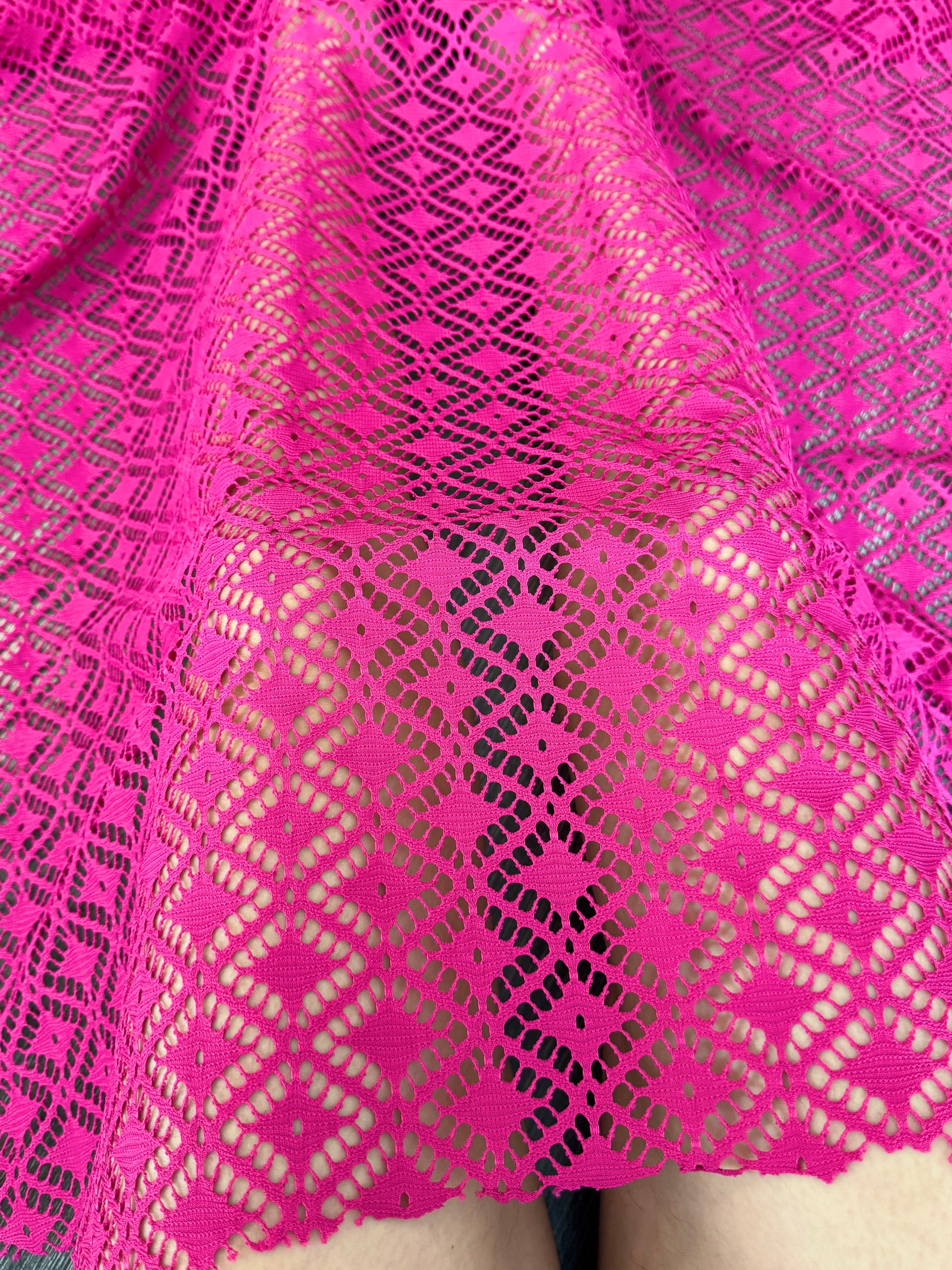 Hot Pink Crochet Hollow Out Knit, pink Crochet Hollow Out Knit, dark pink Crochet Hollow Out Knit, light pink Crochet Hollow Out Knit, fuchsia Crochet Hollow Out Knit, Crochet Hollow Out Knit on discount
