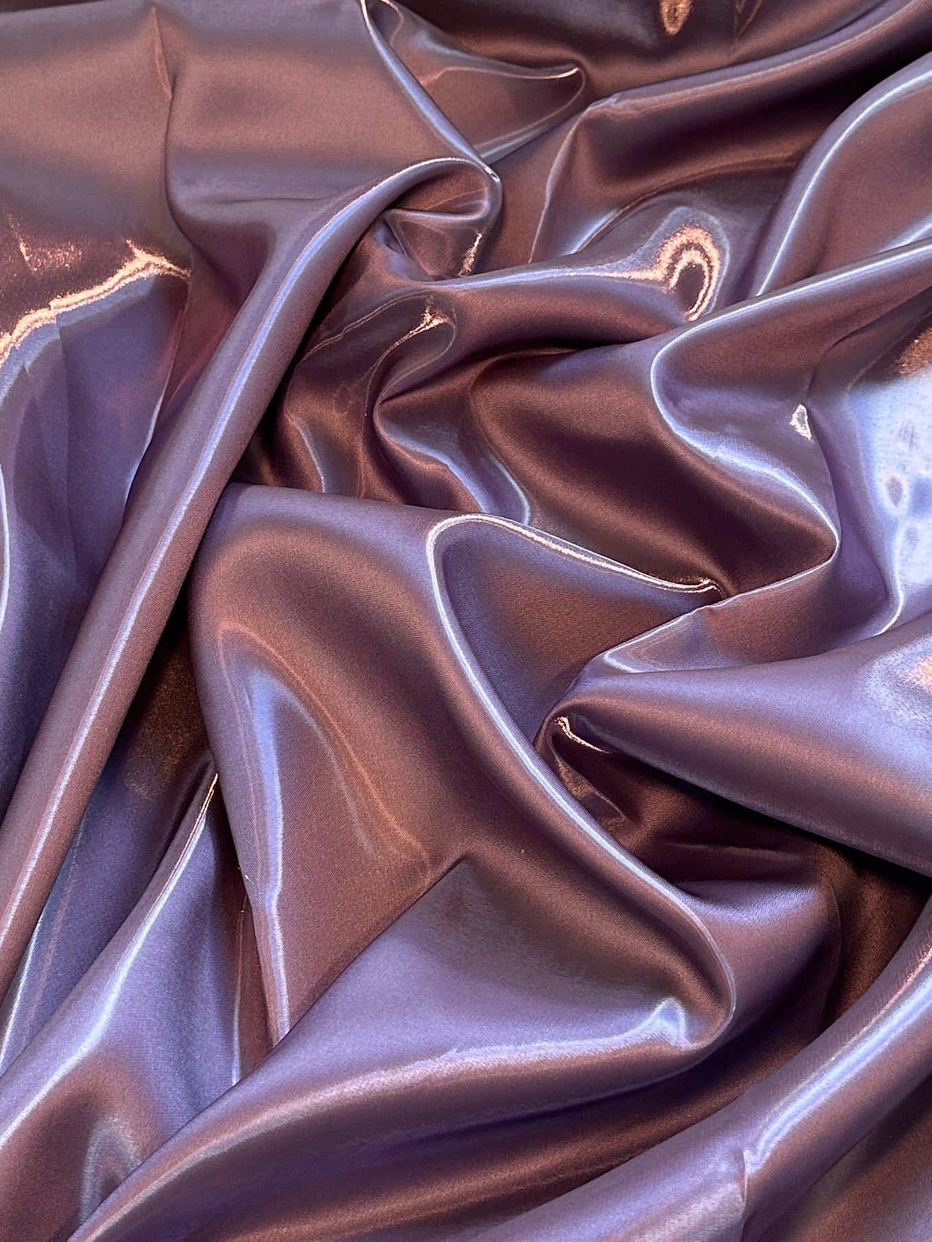 Eggplant Liquid Bridal Satin, Fabric Store, Sewing Store, Cheap Fabric Store, Kiki Textiles, Textile by the Yard