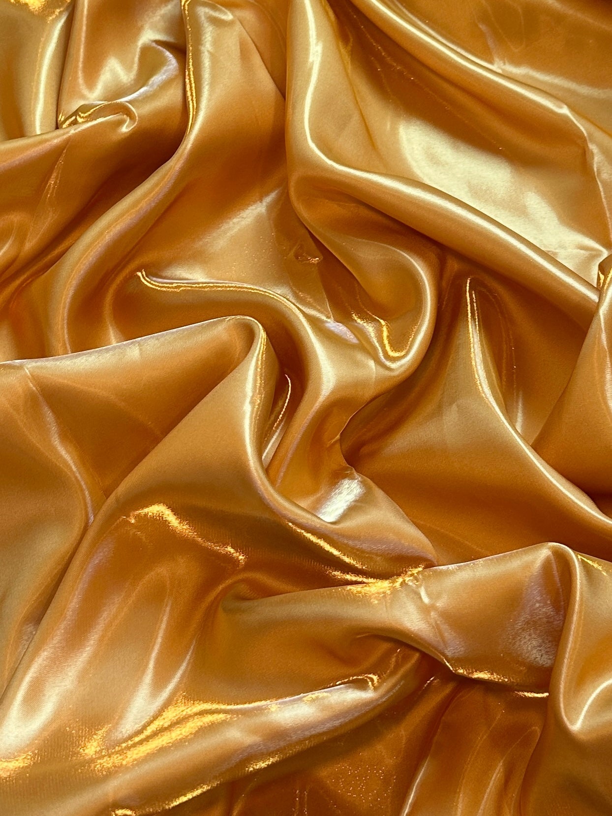 Deep Gold Liquid Bridal Satin, Luxury Silky Satin, Liquid Bridal Satin, Silky Satin, Premium Stretch Bridal Satin, Satin for Bride, Satin for Women, Satin in Low Price, Cheap Satin, Satin on Sale