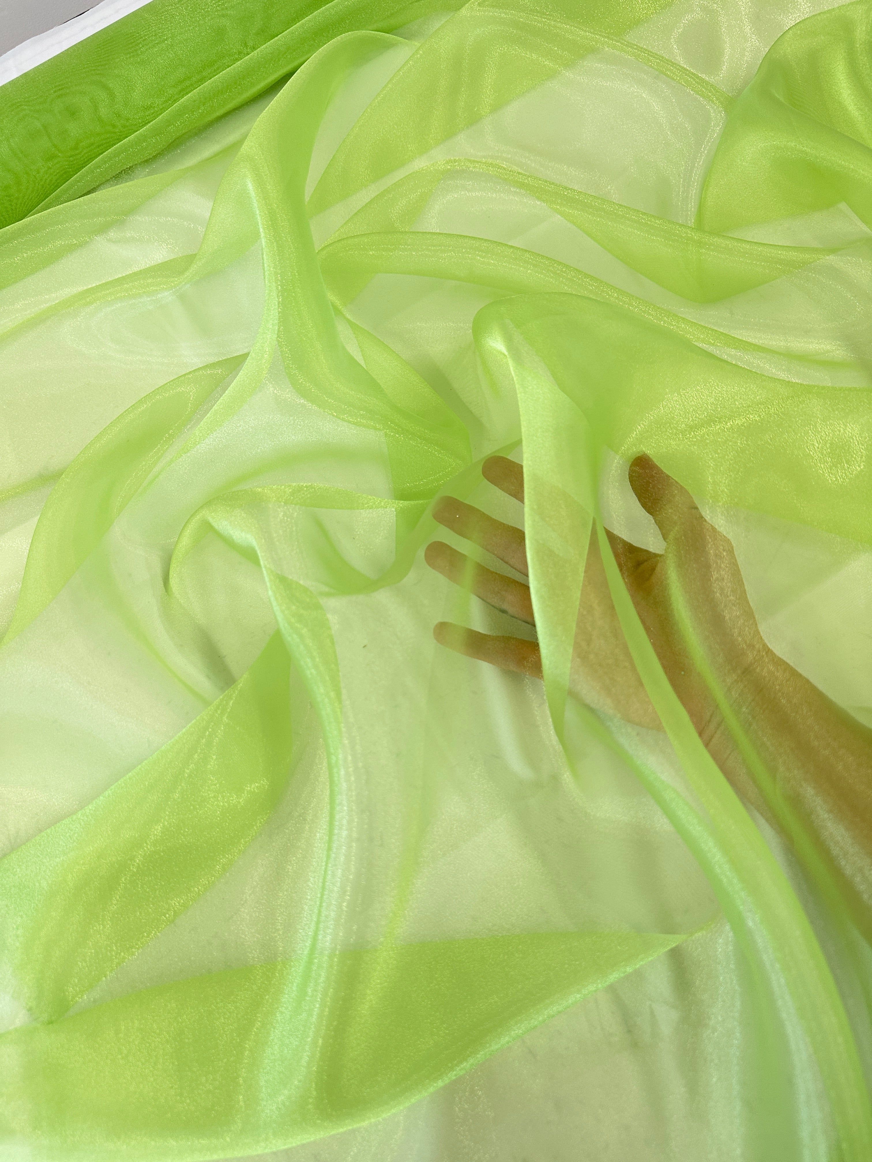 lime green crystal chiffon, light green crystal chiffon, green crystal chiffon, dark green crystal chiffon, crystal chiffon for woman, chiffon for bride, premium chiffon, chiffon in low price, chiffon for party wear, chiffon for gown