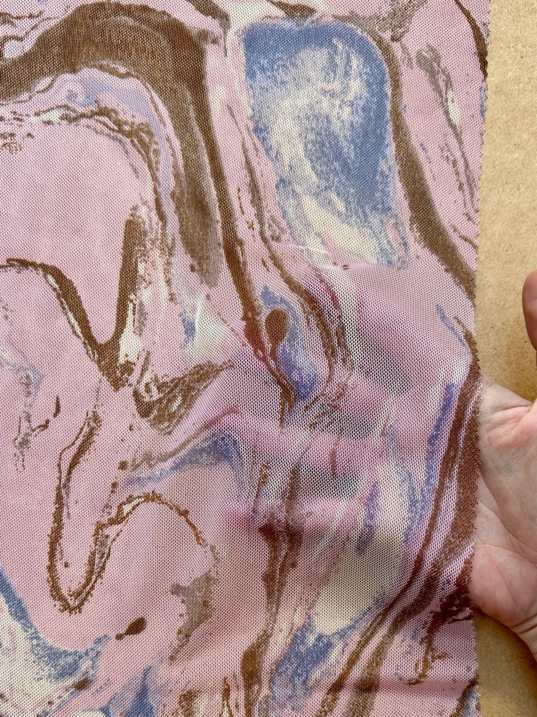 blush pink marble Power Mesh, blush pink Power Mesh Fabric, 4-way Stretch Power Mesh By yard, blush pink marble Print Stretchy Mesh Nylon/Spandex 4 way stretch, power mesh for woman, power mesh for party wear, mesh on sale, mesh on discount