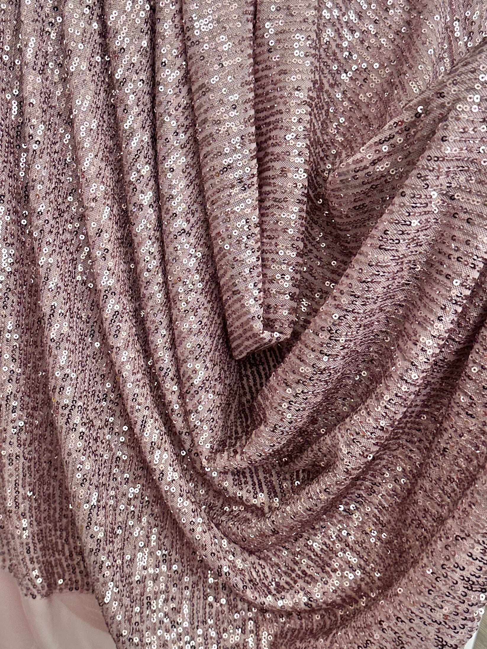 mavue super stretch sequin on mesh, purple sequin on mesh, light purple sequin on mesh, sequin on mesh for woman, sequin on mesh for bride, sequin on mesh on discount, sequin on mesh on sale, premium sequin on mesh, kiki textile sequin on mesh, sequin on mesh for party wear
