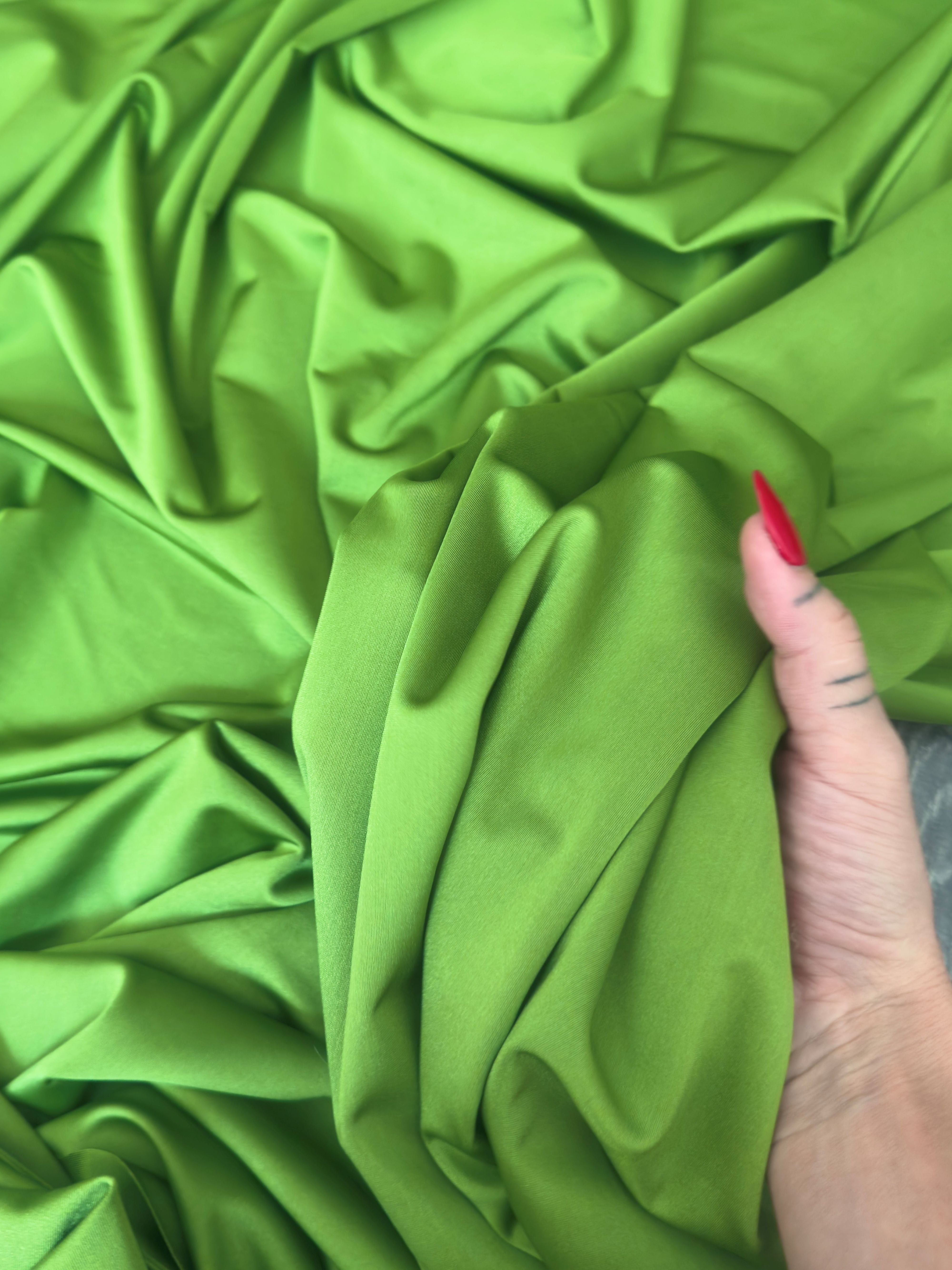 Apple Green Lulu Yoga Nylon Spandex, Fabric Store, Sewing Store, Cheap Fabric Store, Kiki Textiles, Textile by the Yard