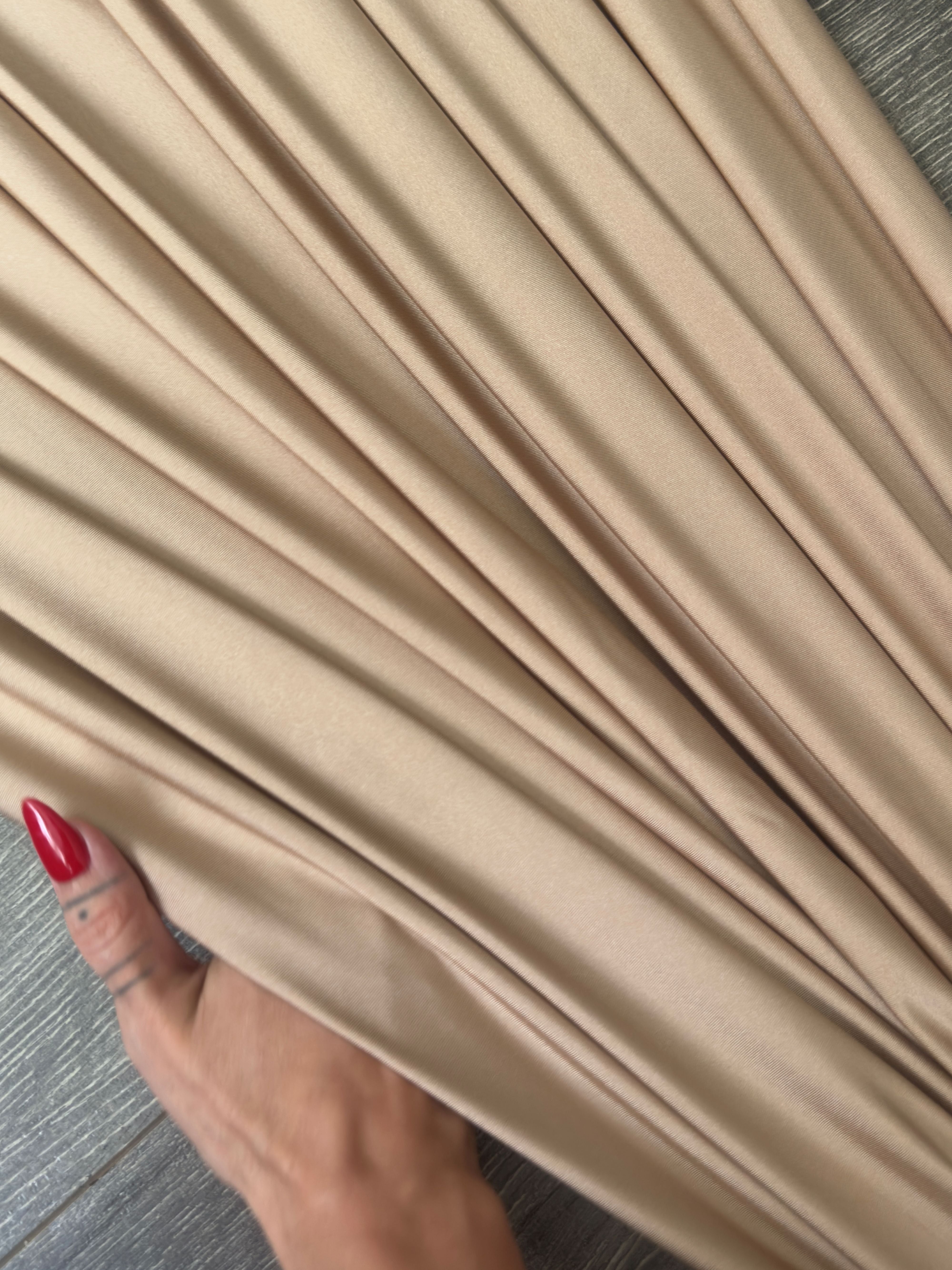 Champagne Lulu Yoga Nylon Spandex, Fabric Store, Sewing Store, Cheap Fabric Store, Kiki Textiles, Textile by the Yard