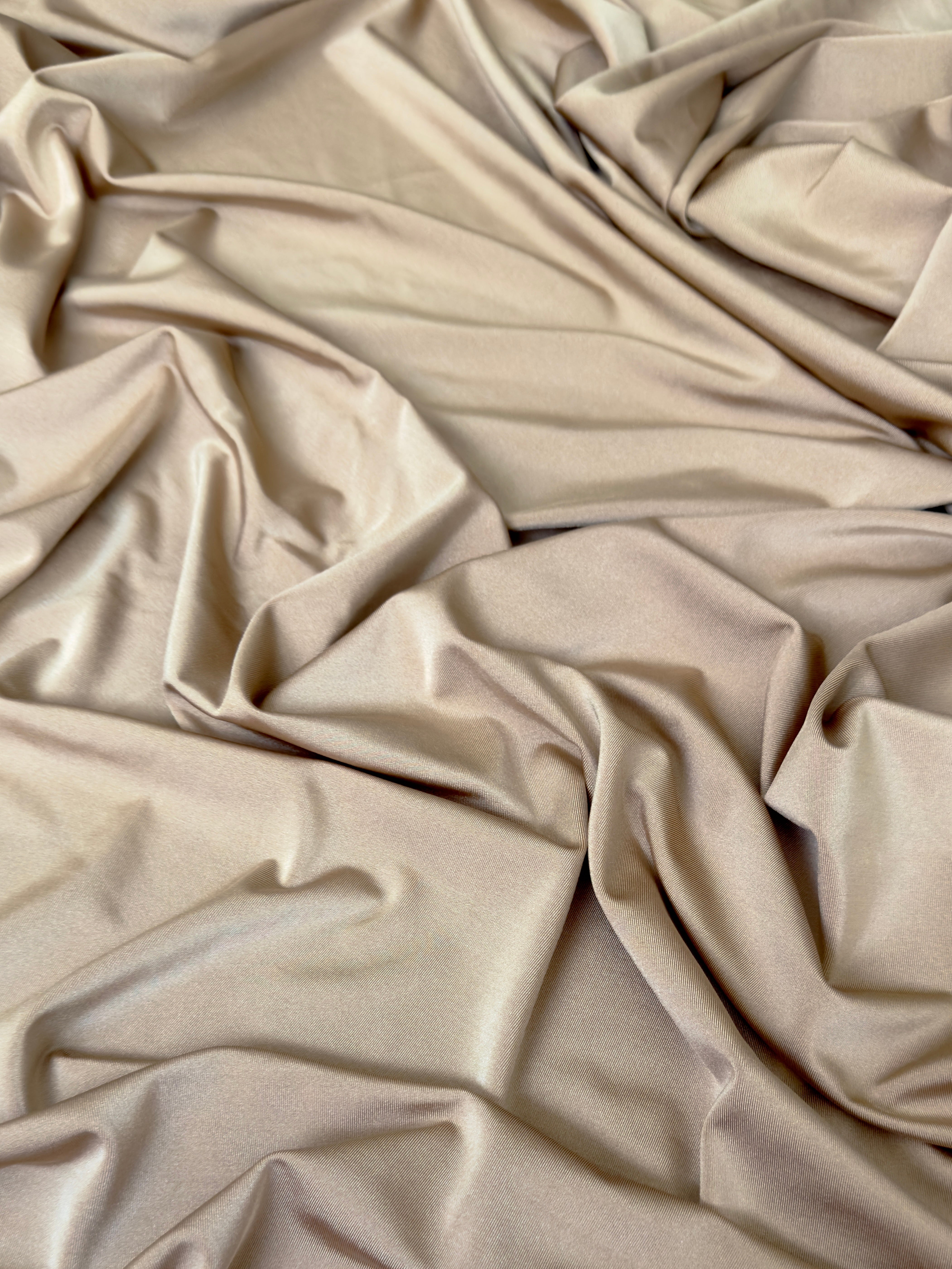 Champagne Lulu Yoga Nylon Spandex, Champagne Lulu Spandex, Nylon Spandex, Shiny Spandex, Stretch Fabric, 4 way stretch fabric, Fabric on Sale, Activewear Fabric, Polyester Fabric