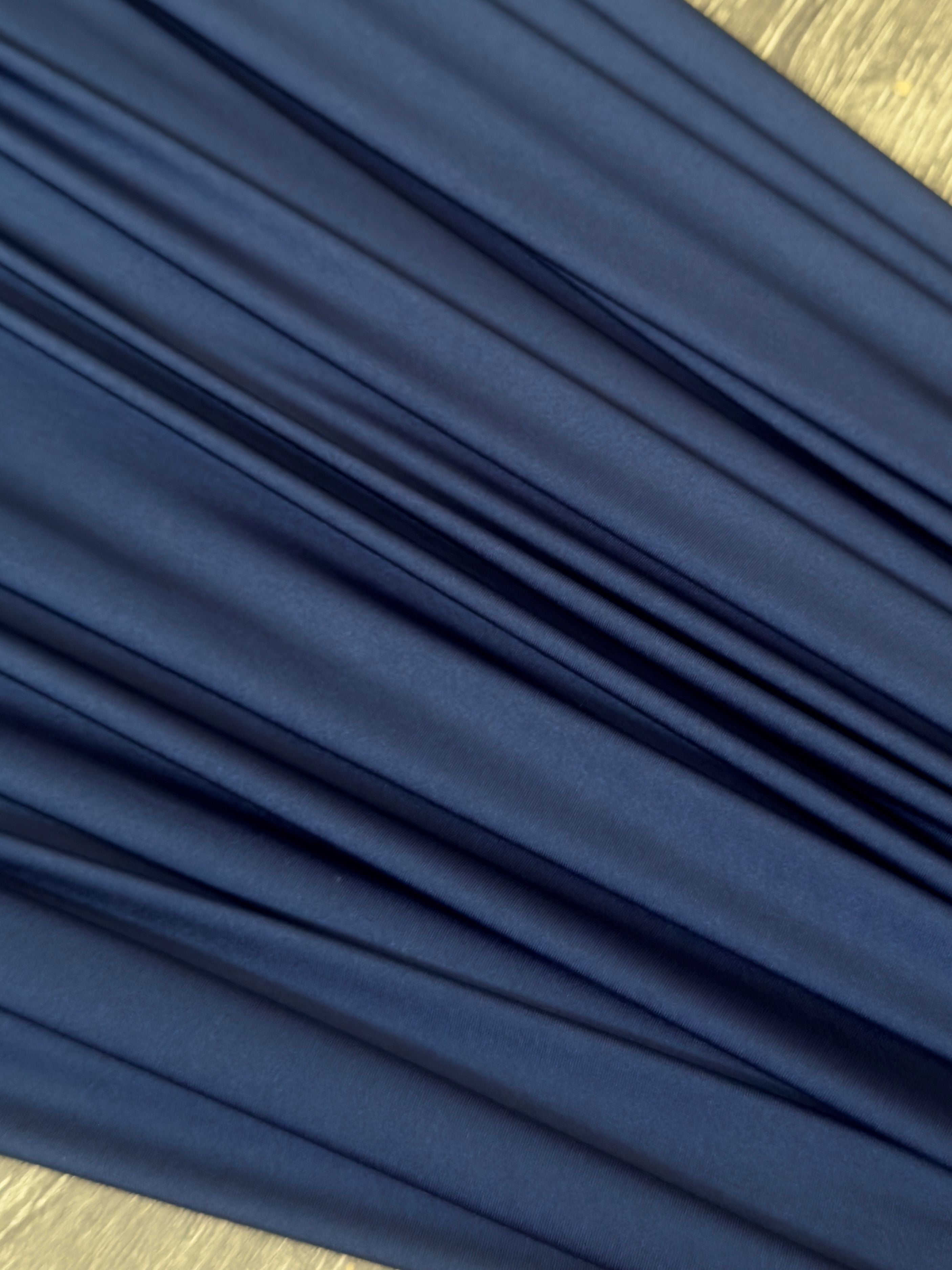 Navy Blue Lulu Yoga Nylon Spandex, Navy Blue Lulu Spandex, Nylon Spandex, Shiny Spandex, Stretch Fabric, 4 way stretch fabric, Fabric on Sale, Activewear Fabric, Polyester Fabric