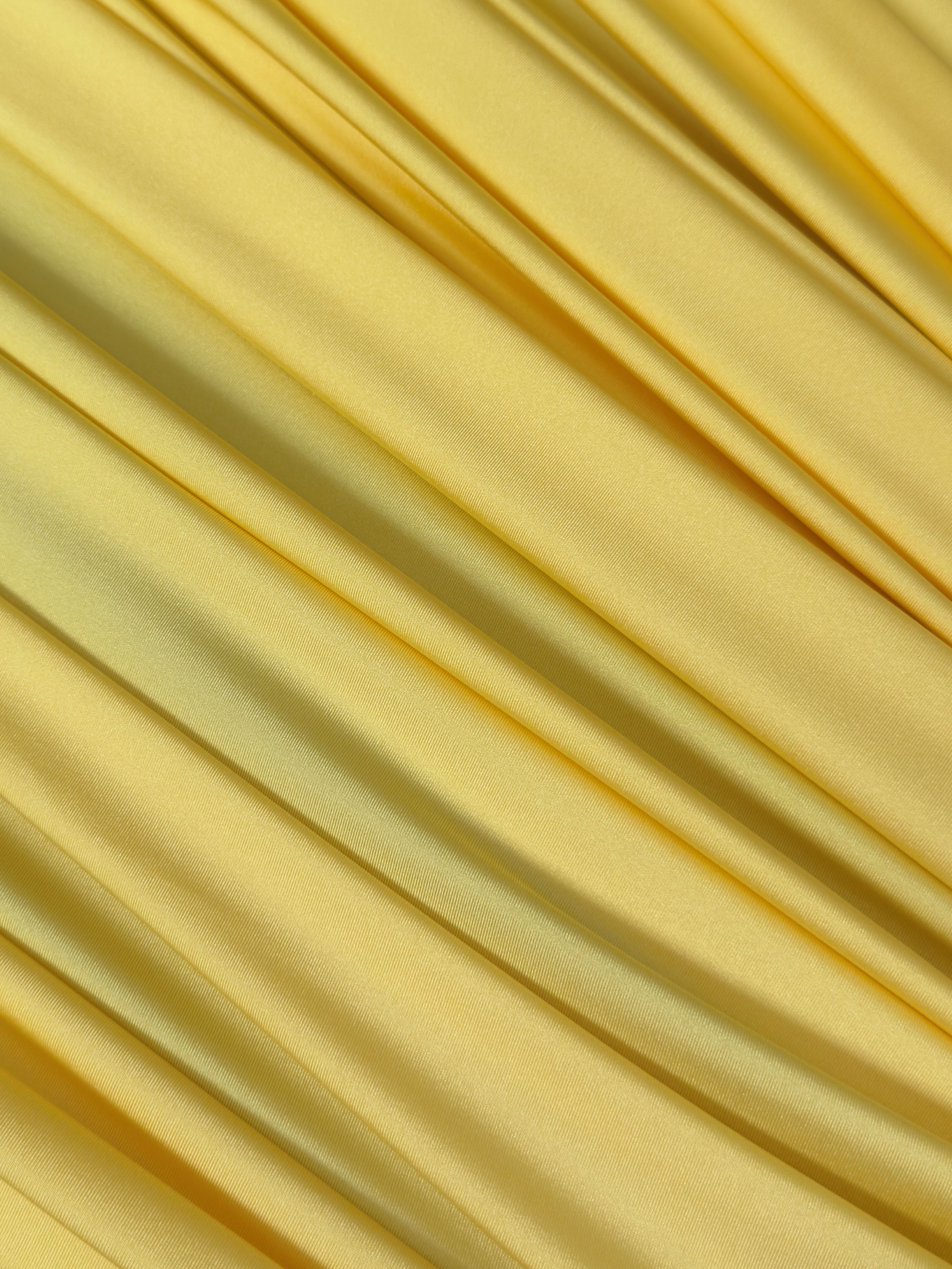 Banana Yellow Lulu Yoga Nylon Spandex, Fabric Store, Sewing Store, Cheap Fabric Store, Kiki Textiles, Textile by the Yard