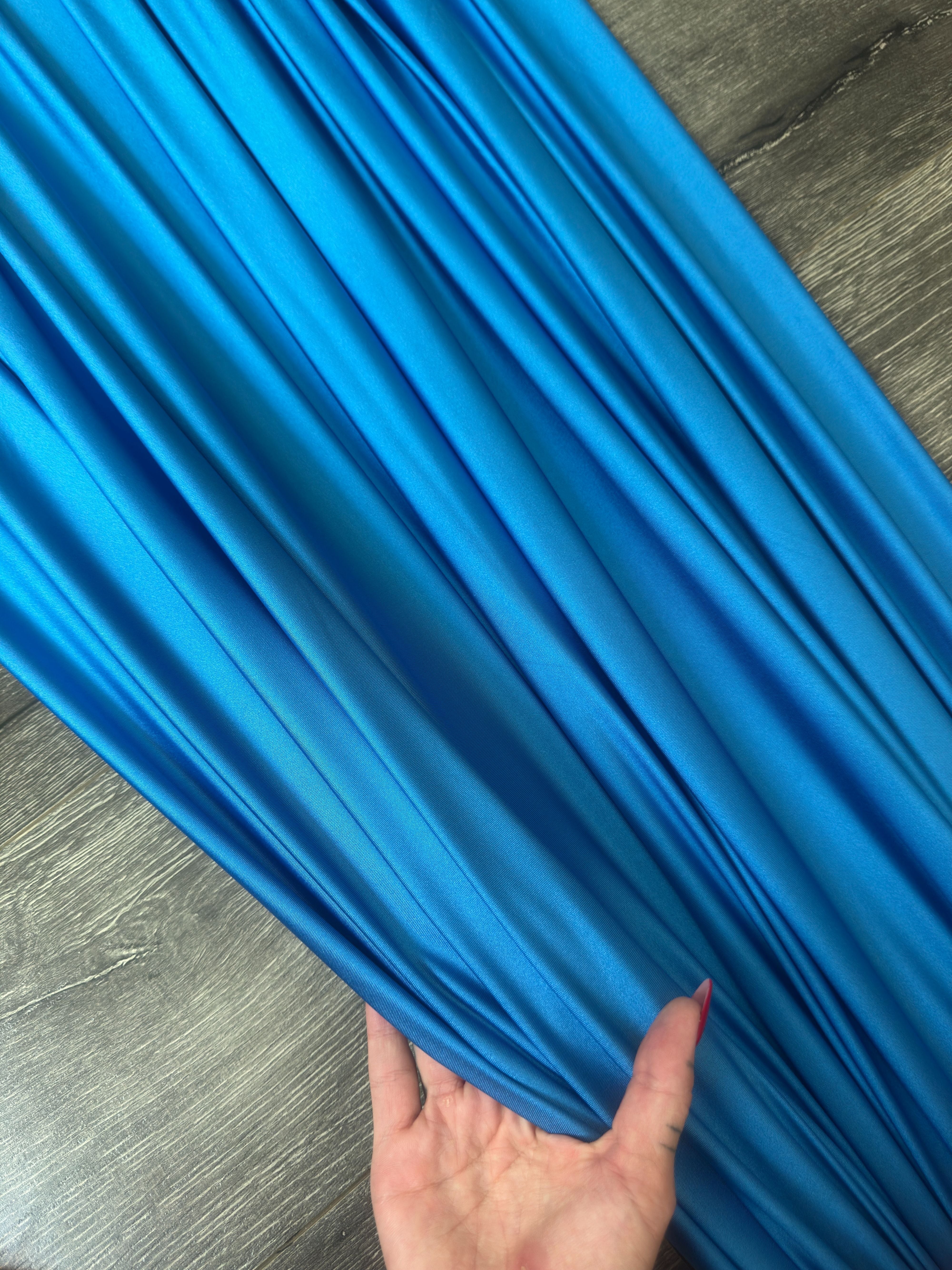 Aqua Blue Lulu Yoga Nylon Spandex, Fabric Store, Sewing Store, Cheap Fabric Store, Kiki Textiles, Textile by the Yard