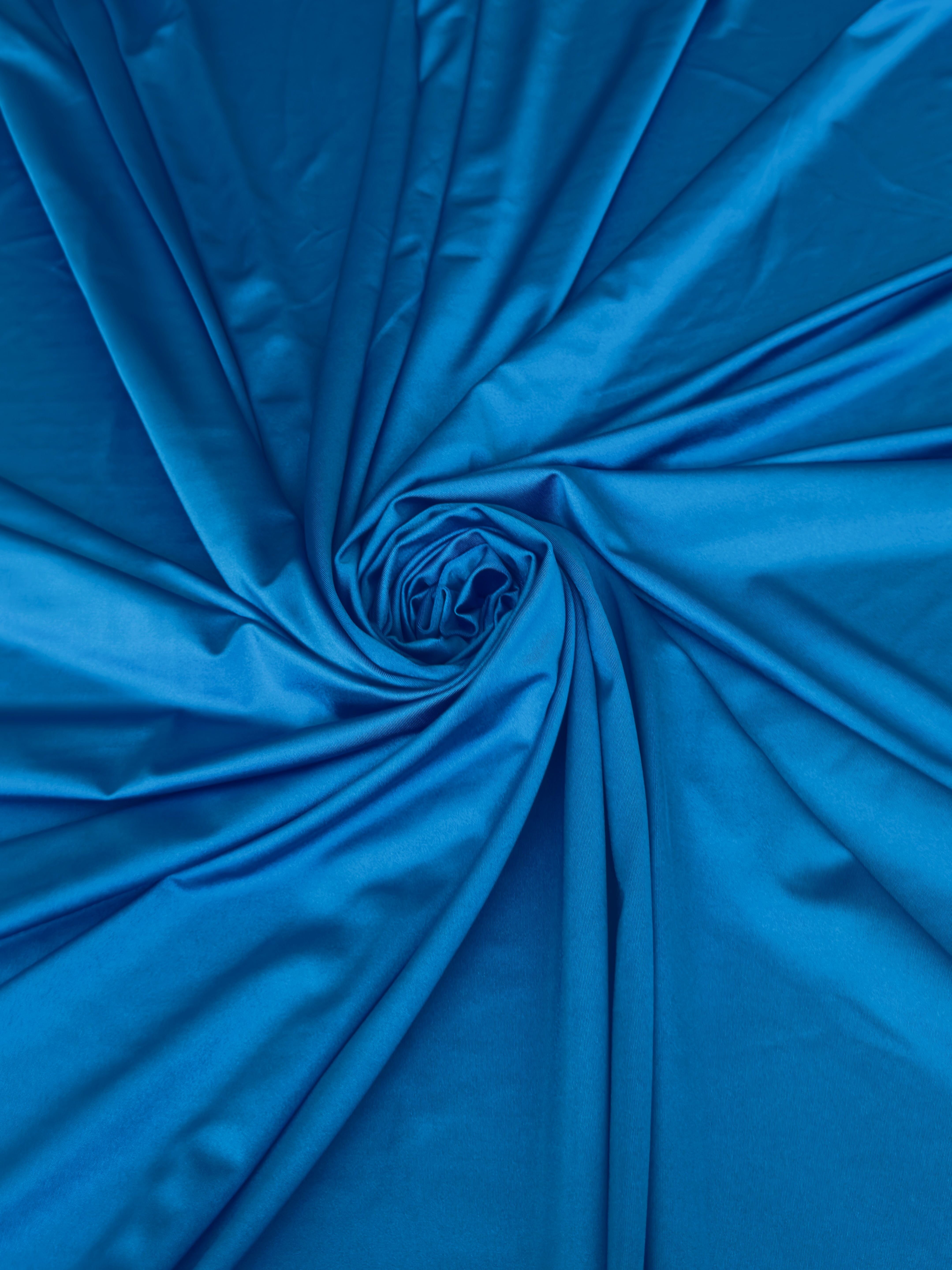 Aqua Blue Lulu Yoga Nylon Spandex, Aqua Blue Lulu Spandex, Nylon Spandex, Shiny Spandex, Stretch Fabric, 4 way stretch fabric, Fabric on Sale, Activewear Fabric, Polyester Fabric