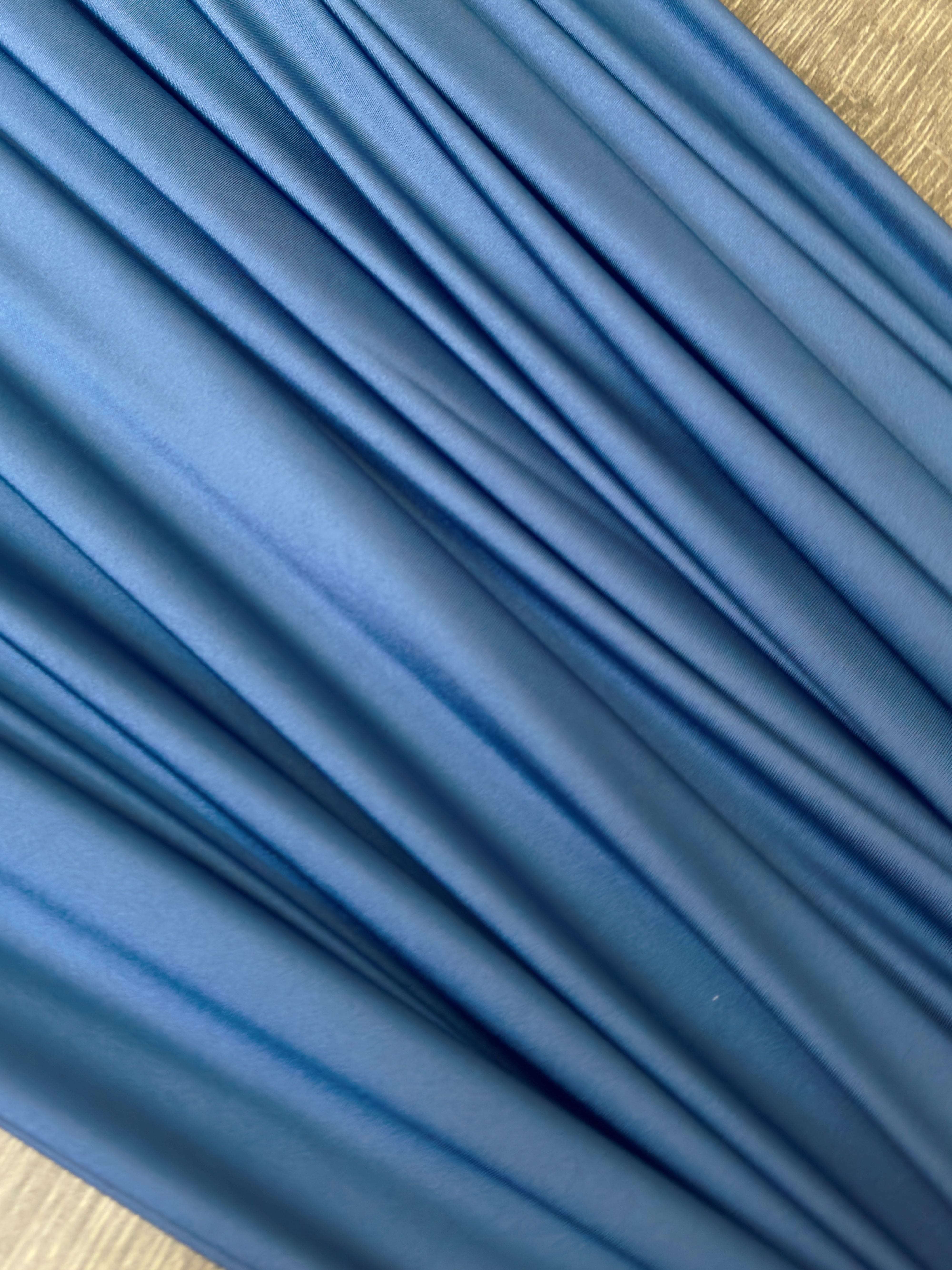 Denim Blue Lulu Yoga Nylon Spandex, Denim Blue Lulu Spandex, Nylon Spandex, Shiny Spandex, Stretch Fabric, 4 way stretch fabric, Fabric on Sale, Activewear Fabric, Polyester Fabric