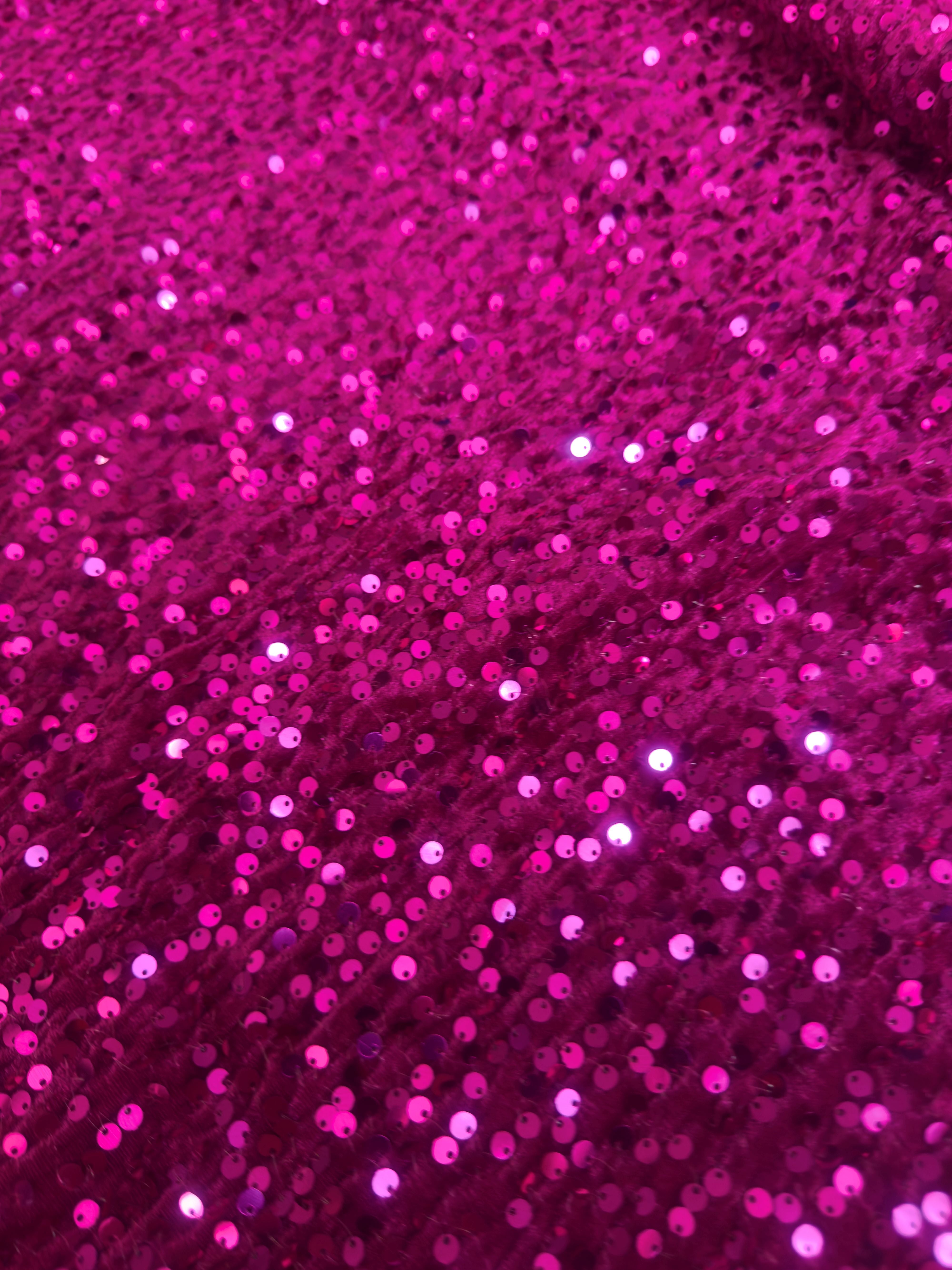 Magenta Sequins Velvet, Stretch Sequin Mesh, Stretch Sequin velvet for woman, Stretch Sequin velvet for bride, Stretch Sequin velvet on discount, Stretch Sequin velvet online
