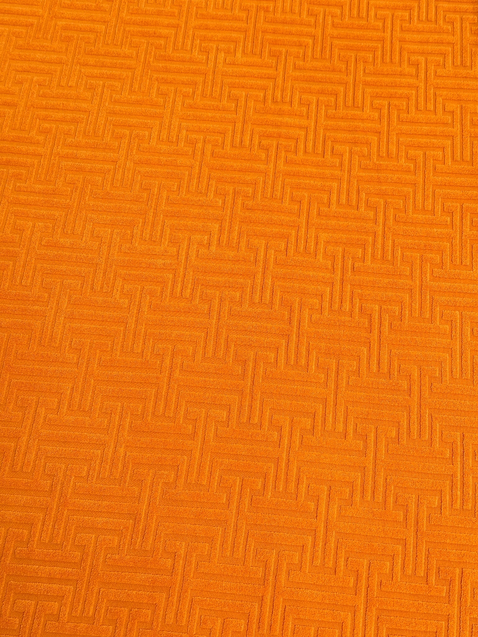 Orange Textured Geometric Jersey Knit, dark orange Geometric Jersey Knit, rusty orange Geometric Jersey Knit, Geometric Jersey Knit for woman, Geometric Jersey Knit for bride, Geometric Jersey Knit on sale, Geometric Jersey Knit on discount