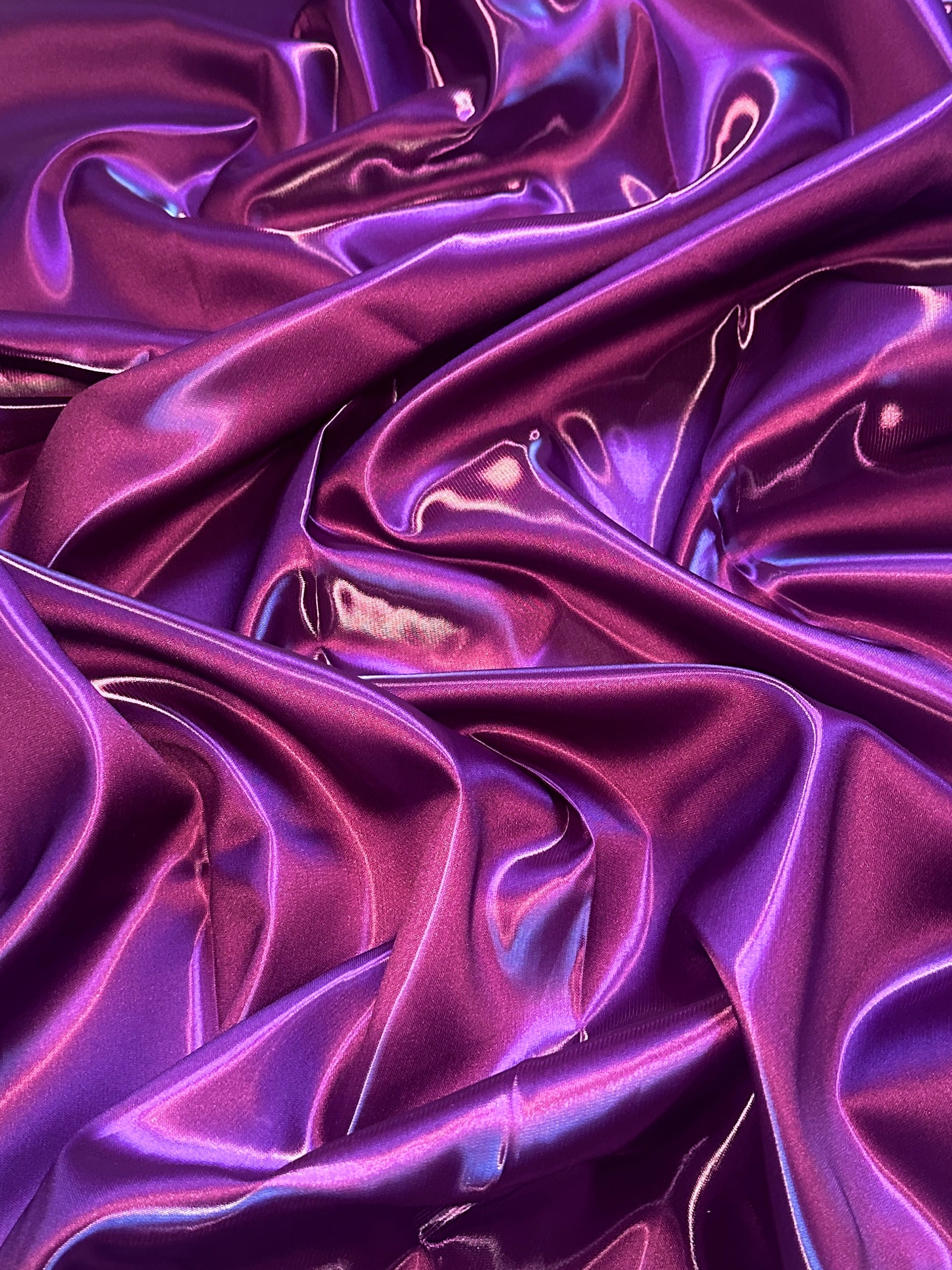 Amethist Purple Liquid Bridal Satin, Fabric Store, Sewing Store, Cheap Fabric Store, Kiki Textiles, Textile by the Yard