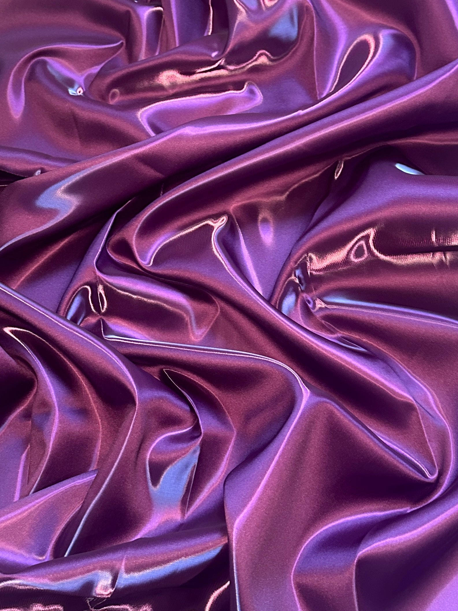 Amethist Purple Liquid Bridal Satin, Luxury Silky Satin, Liquid Bridal Satin, Silky Satin, Premium Stretch Bridal Satin, Satin for Bride, Satin for Women, Satin in Low Price, Cheap Satin, Satin on Sale