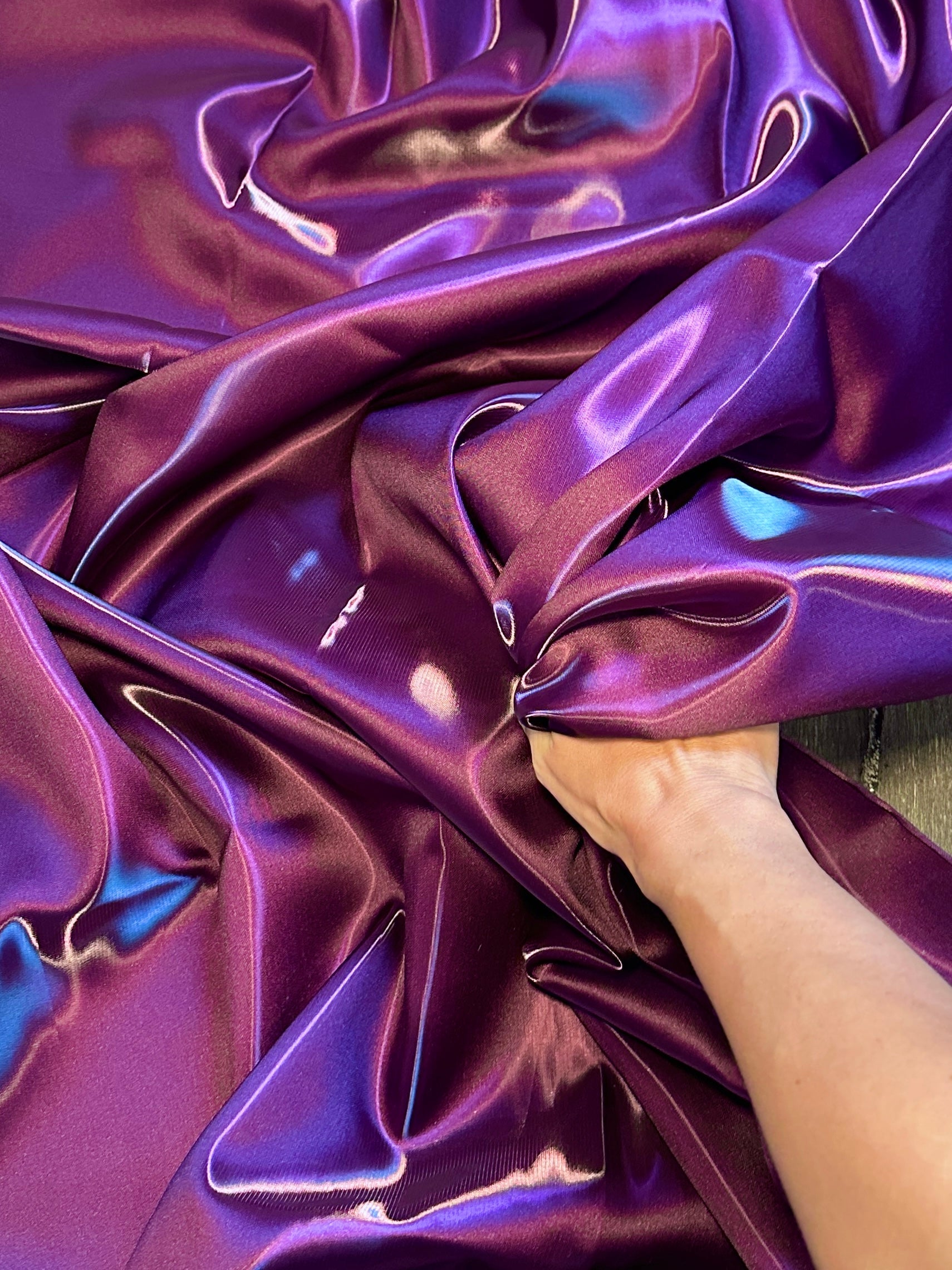 Amethist Purple Liquid Bridal Satin, Fabric Store, Sewing Store, Cheap Fabric Store, Kiki Textiles, Textile by the Yard