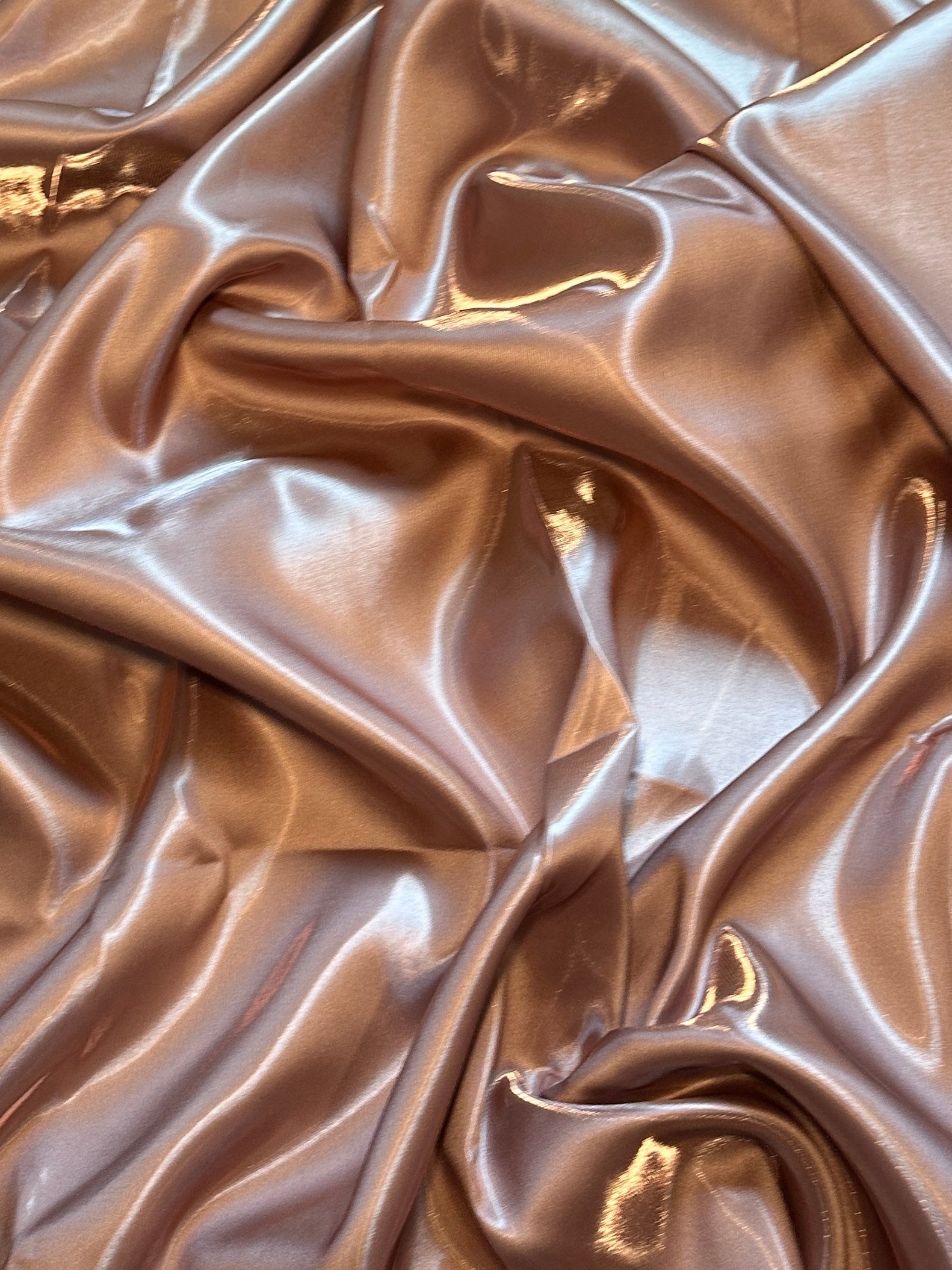 Rusty Rose Liquid Bridal Satin, Luxury Silky Satin, Liquid Bridal Satin, Silky Satin, Premium Stretch Bridal Satin, Satin for Bride, Satin for Women, Satin in Low Price, Cheap Satin, Satin on Sale