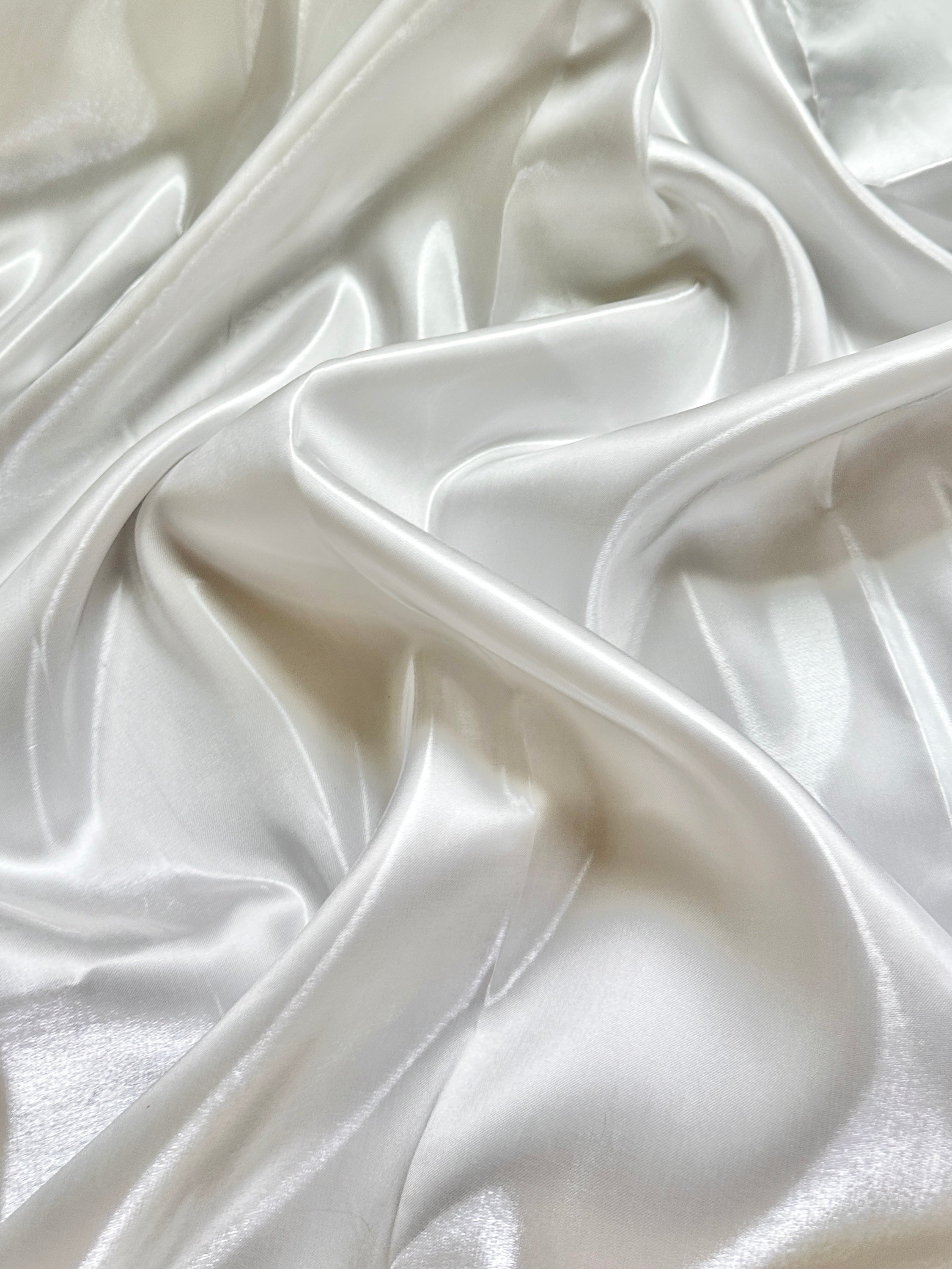 Off White Liquid Bridal Satin, Luxury Silky Satin, Liquid Bridal Satin, Silky Satin, Premium Stretch Bridal Satin, Satin for Bride, Satin for Women, Satin in Low Price, Cheap Satin, Satin on Sale