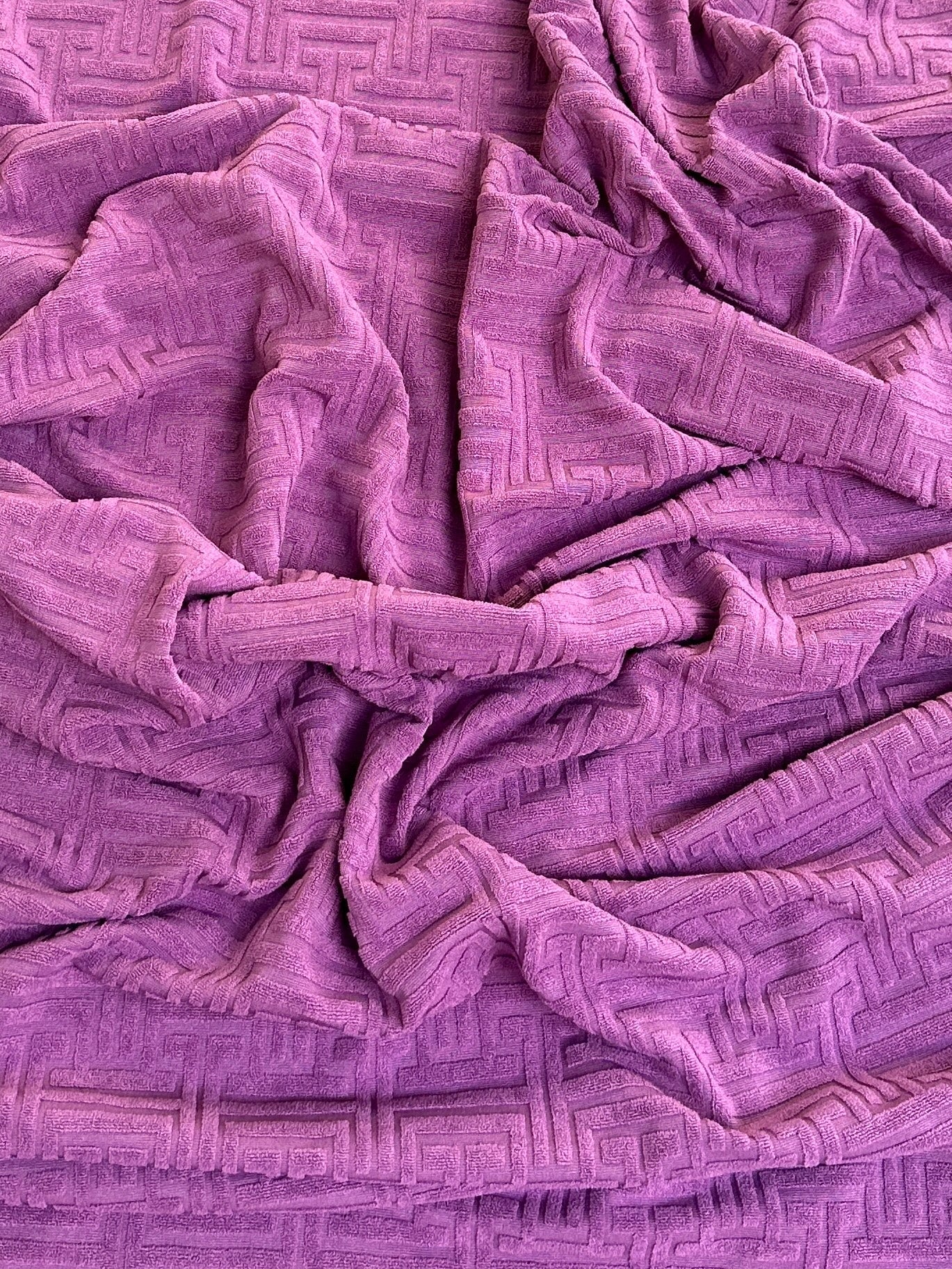 respberry Textured Geometric Pattern Jersey Knit, dark purple Geometric Jersey Knit, purple Geometric Jersey Knit, Geometric Jersey Knit for woman, Geometric Jersey Knit for bride, Geometric Jersey Knit on sale, Geometric Jersey Knit on discount