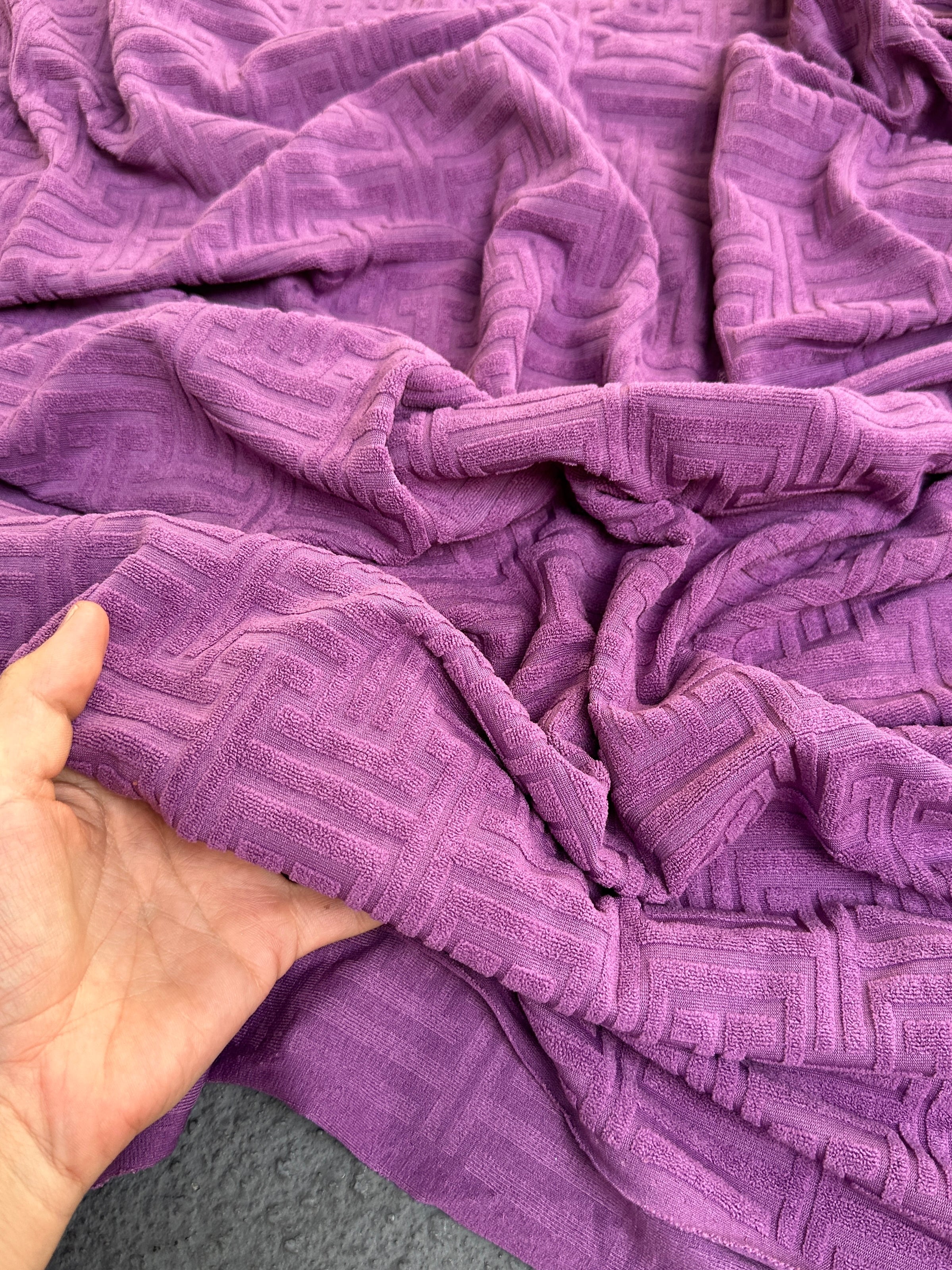 respberry Textured Geometric Pattern Jersey Knit, dark purple Geometric Jersey Knit, purple Geometric Jersey Knit, Geometric Jersey Knit for woman, Geometric Jersey Knit for bride, Geometric Jersey Knit on sale, Geometric Jersey Knit on discount