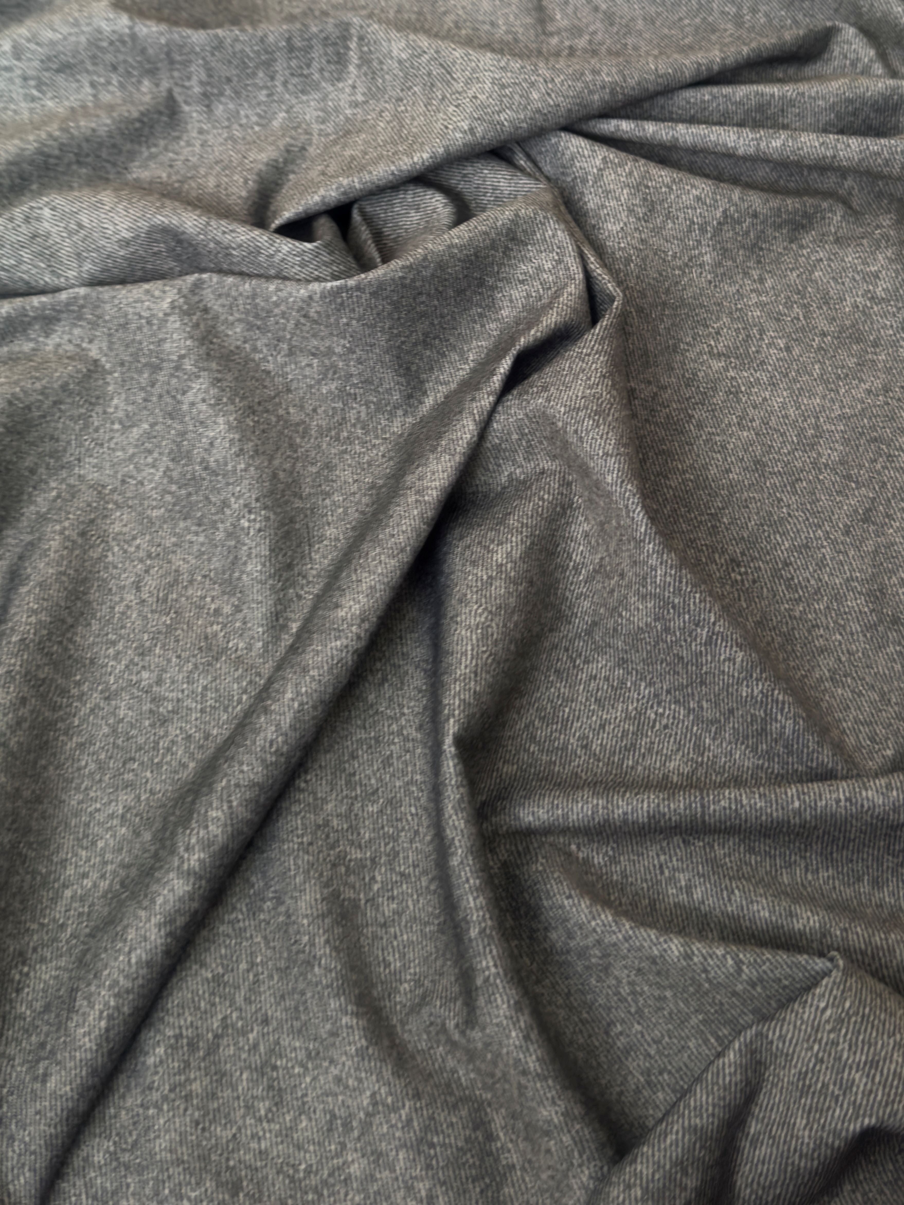 Gray Twill Pattern Nylon Spandex, Nylon Spandex, Shiny Spandex, Stretch Fabric, 4 way stretch fabric, Fabric on Sale, Activewear Fabric, Polyester Fabric