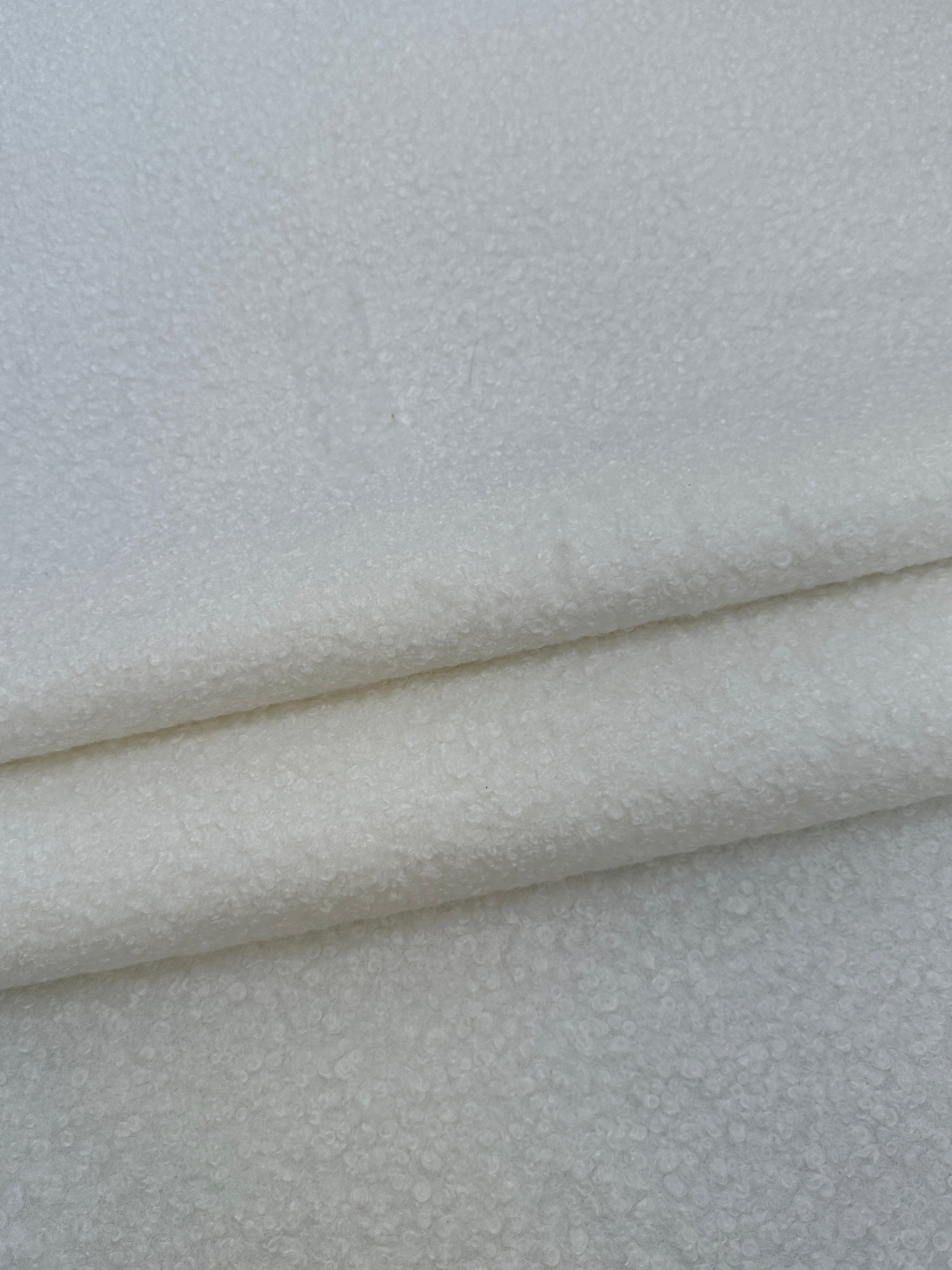 milk white Lamb Premium Faux Wool, bright white Faux Wool, white Faux Wool, Faux Wool for jacket, premium Faux Wool, Faux Wool for winter, winter collection, Faux Wool on sale, Faux Wool in low price