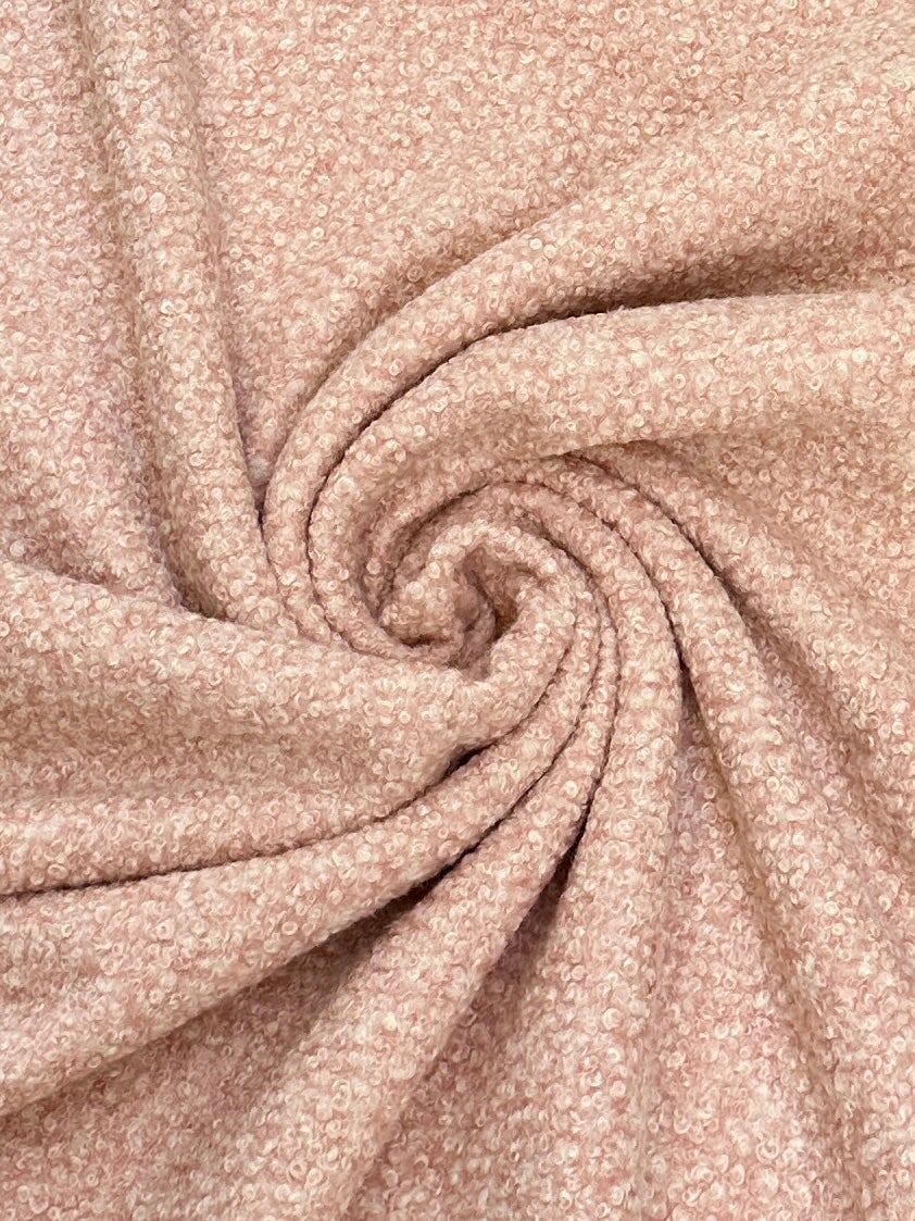 blush pink Lamb Premium Faux Wool, pink Faux Wool, light pink Faux Wool, Faux Wool for jacket, premium Faux Wool, Faux Wool for winter, winter collection, Faux Wool on sale, Faux Wool in low price