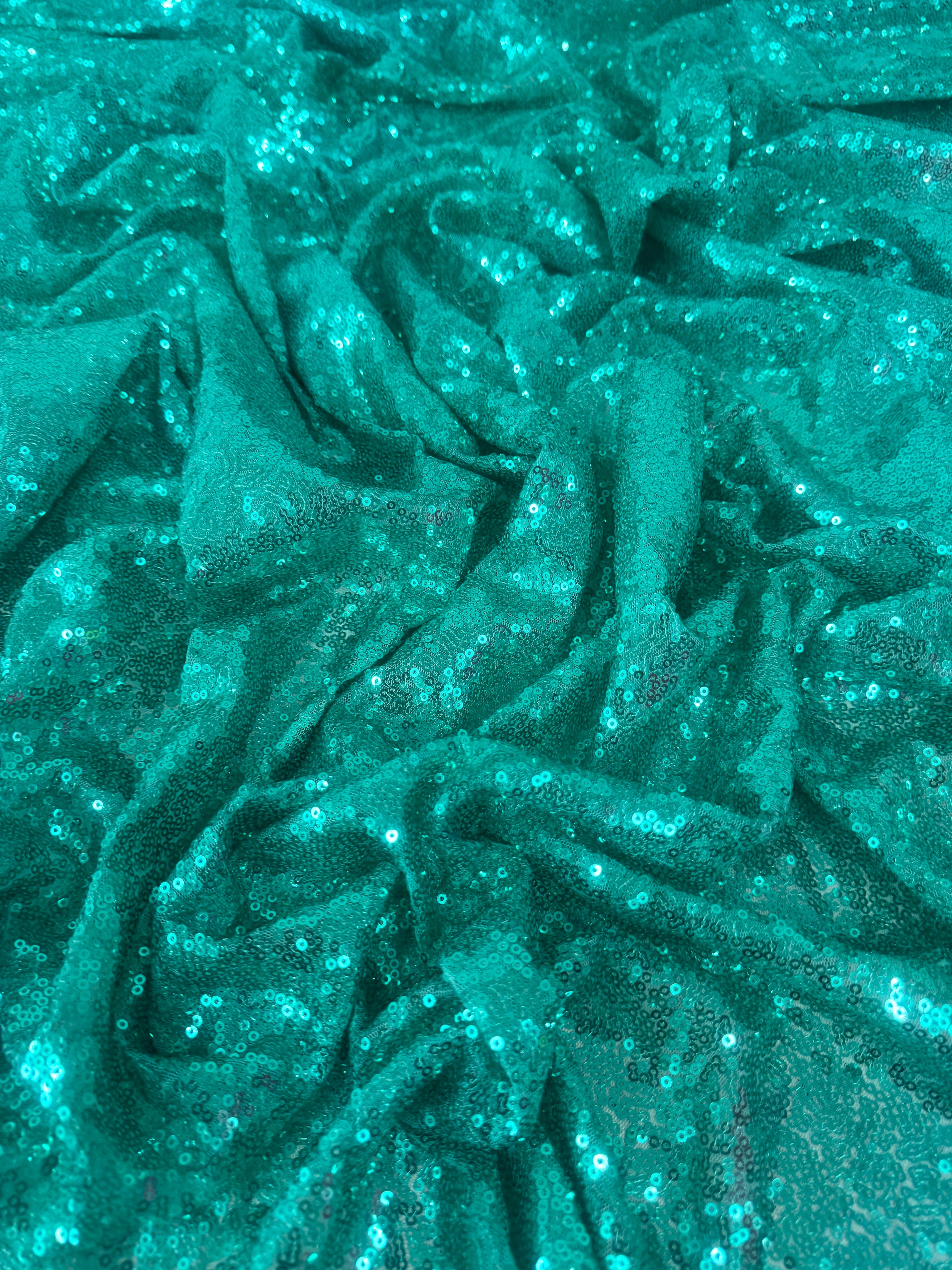 Mint Green Sequin on Mesh, Green Sequin Mesh for woman, Stretch Sequin Mesh for bride, Stretch Sequin Mesh on sale, Sequin Mesh on discount, Sequin Mesh online