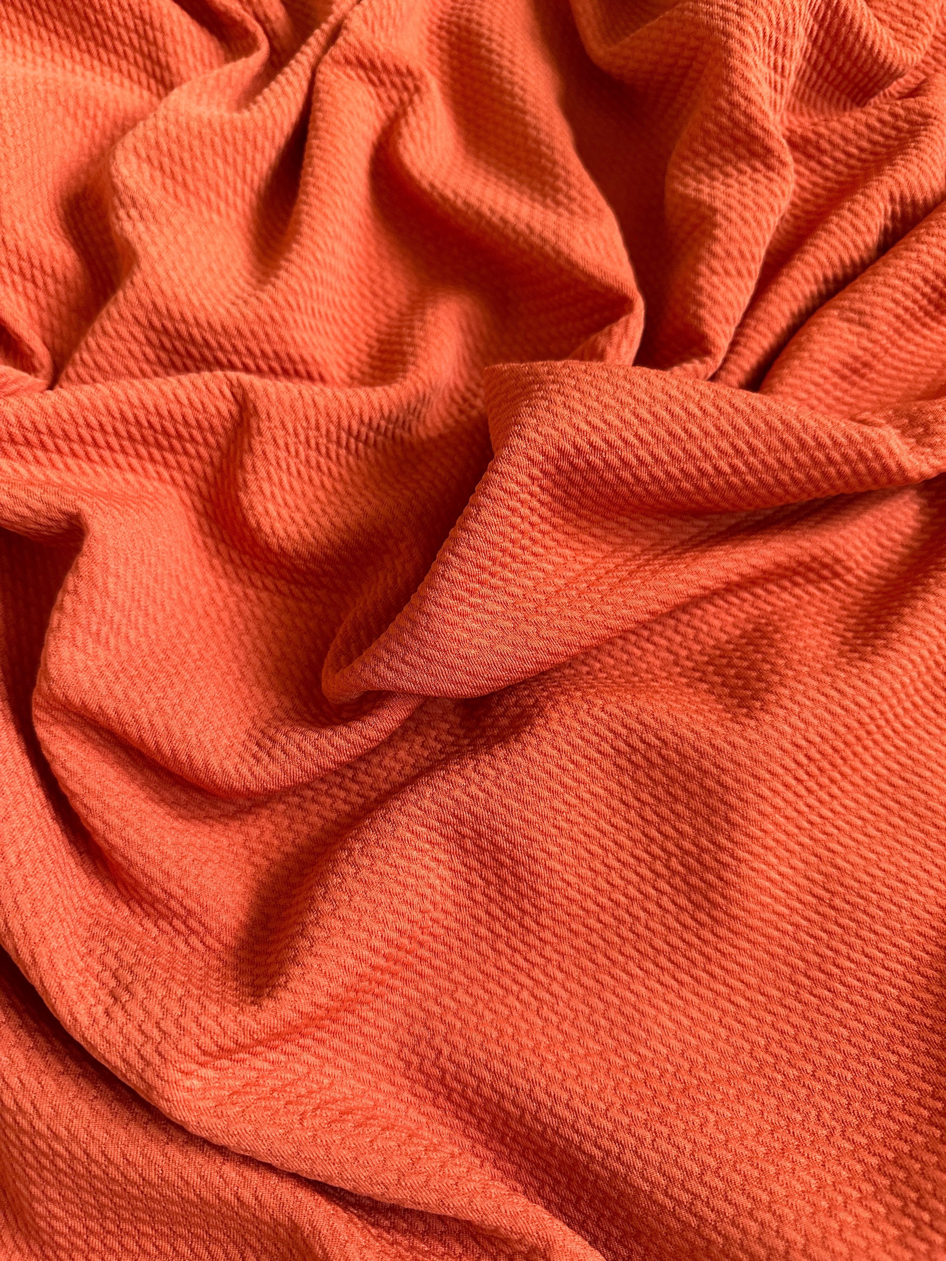 orange liverpool knit, dark orange liverpool knit, light orange liverpool knit, knit for woman, knit for bride, knit on discount, knit on sale, knit for gown, liverpool knit for party wear, premium liverpool knit, kiki textile liverpool knit