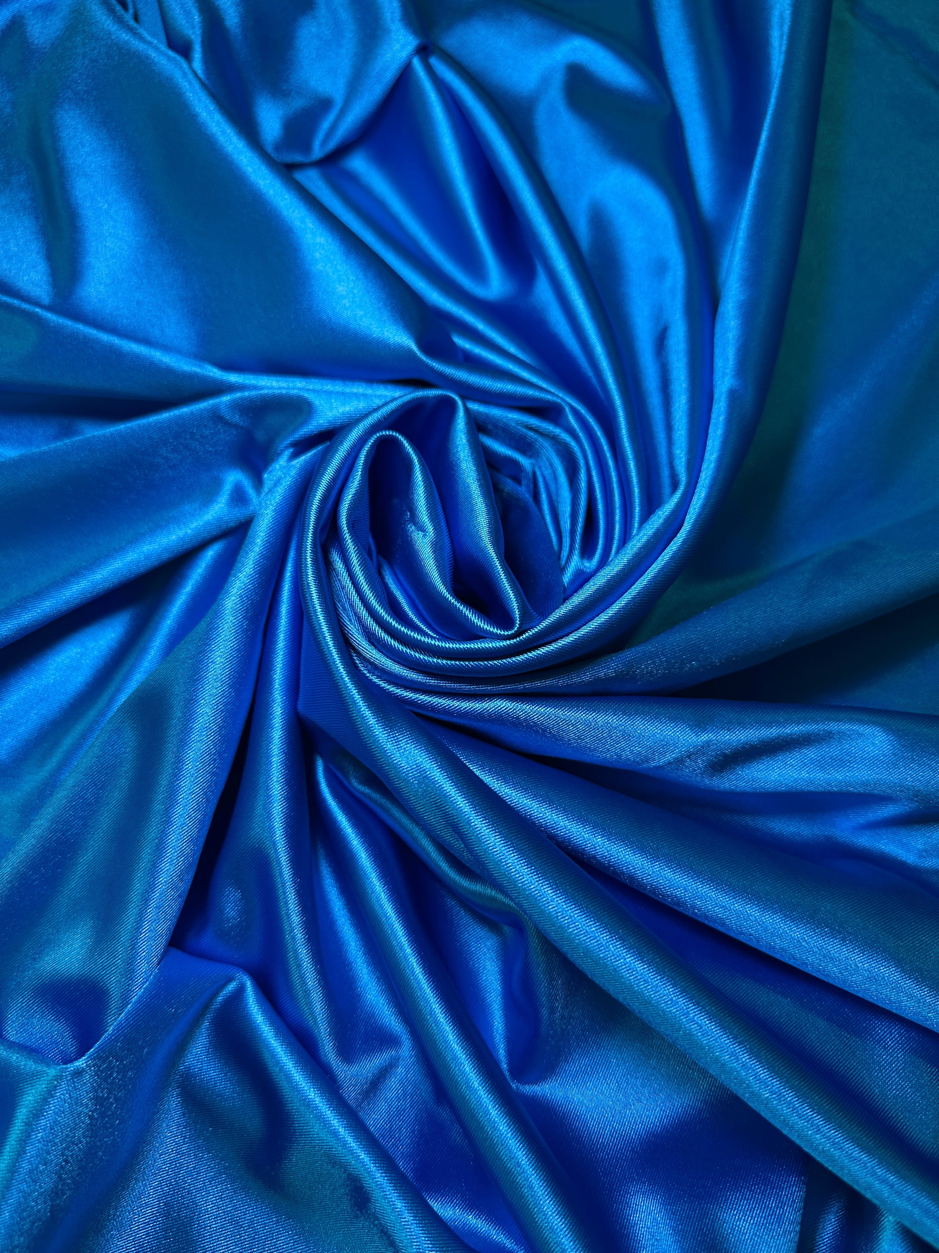 Aqua Blue Shiny Nylon Spandex, Fabric Store, Sewing Store, Cheap Fabric Store, Kiki Textiles, Textile by the Yard