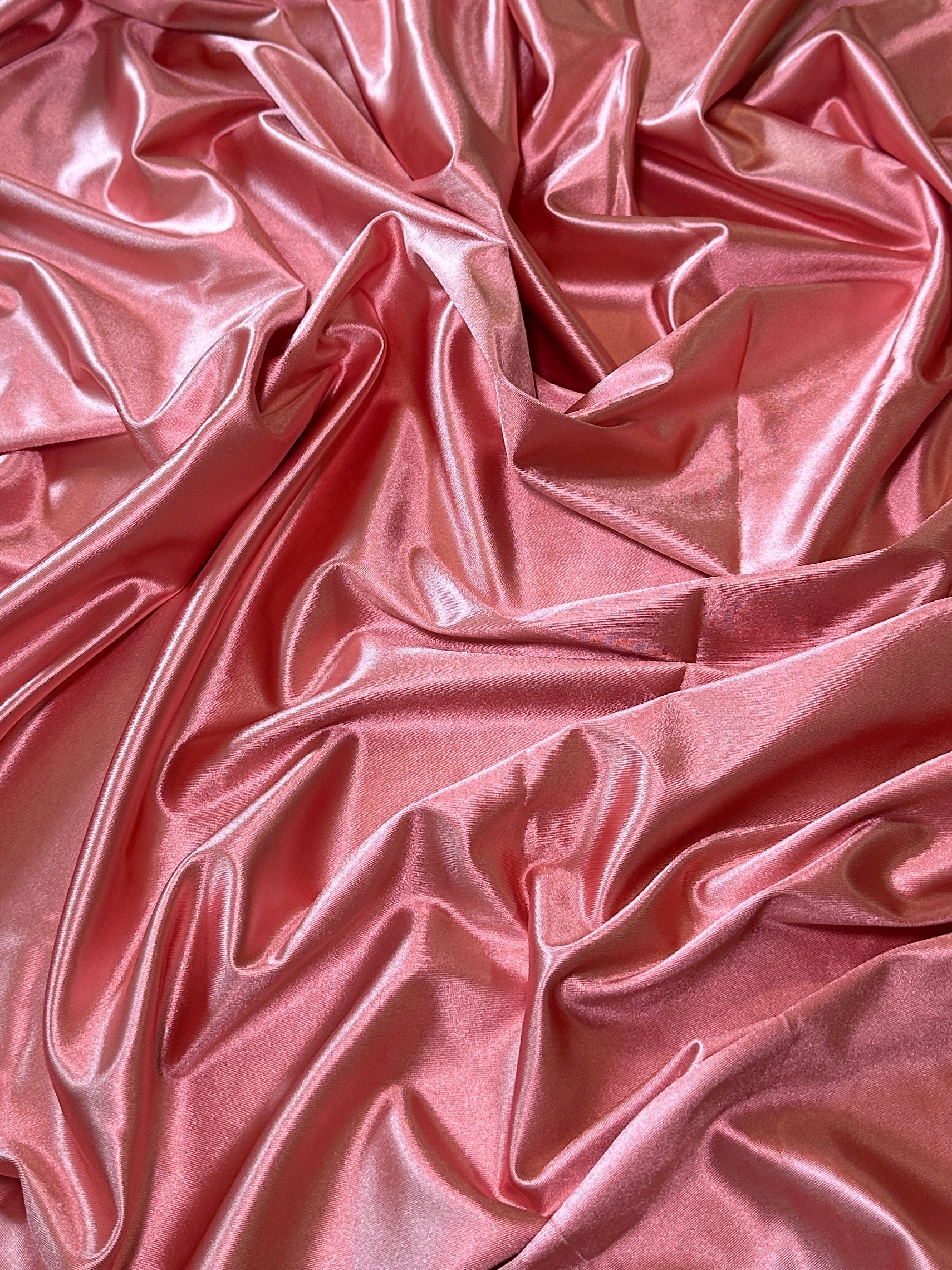 Salmon Shiny Nylon Spandex, Fabric Store, Sewing Store, Cheap Fabric Store, Kiki Textiles, Textile by the Yard