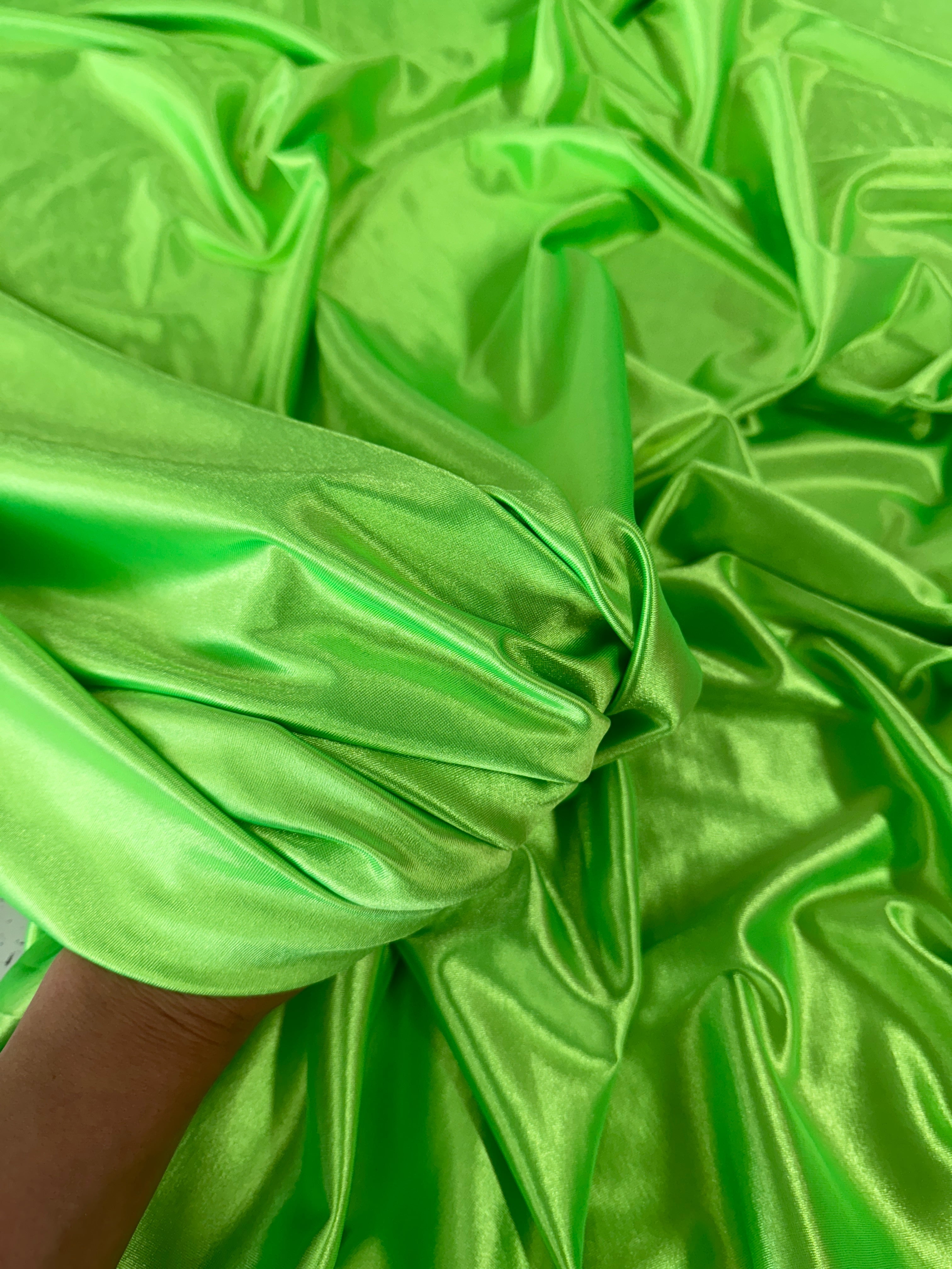 Neon Green Shiny Nylon Spandex, Green Spandex, Nylon Spandex, Shiny Spandex,Stretch Fabric, 4 way stretch fabric, Fabric on Sale, Activewear Fabric, Polyester Fabric, Leggings yoga spandex
