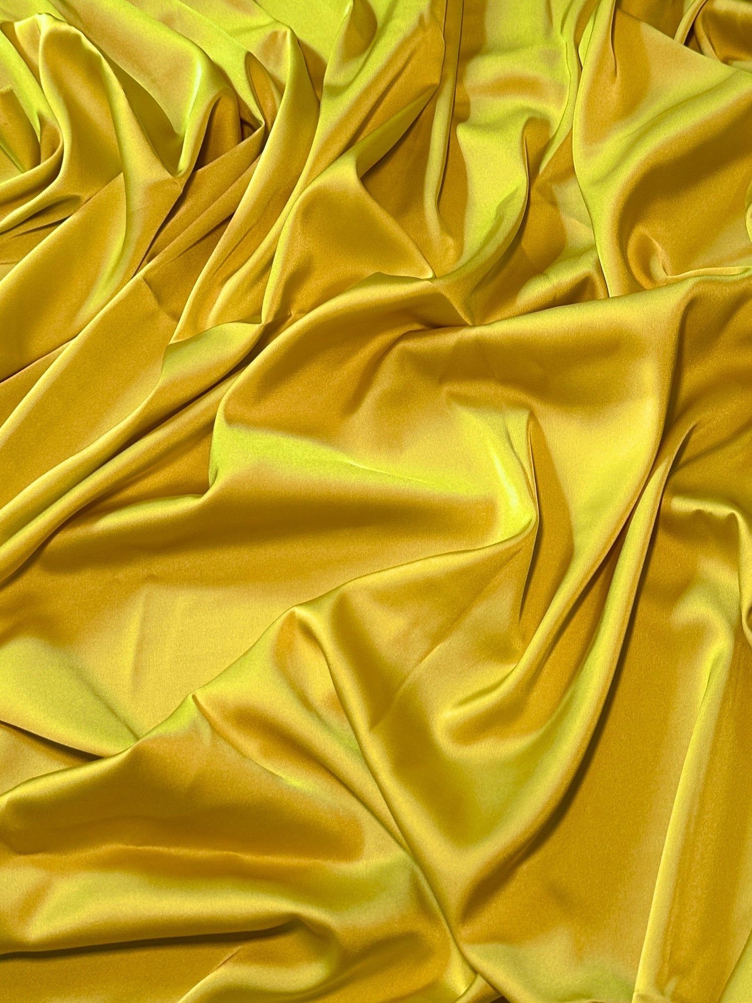 Yellow Charmeuse Bridal Satin, Fabric Store, Sewing Store, Cheap Fabric Store, Kiki Textiles, Textile by the Yard