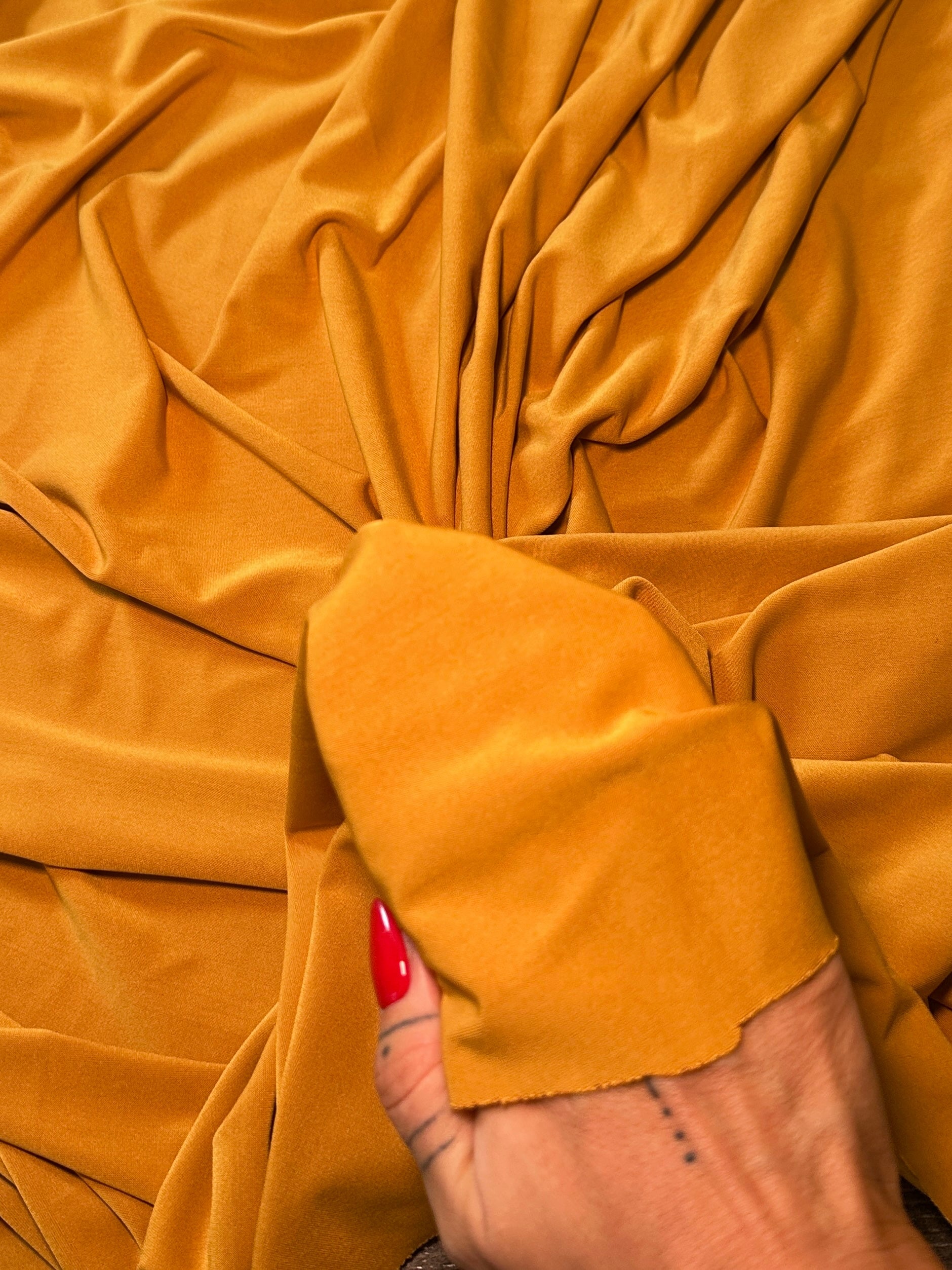 Mustard Yoga Spandex, Fabric Store, Sewing Store, Cheap Fabric Store, Kiki Textiles, Textile by the Yard