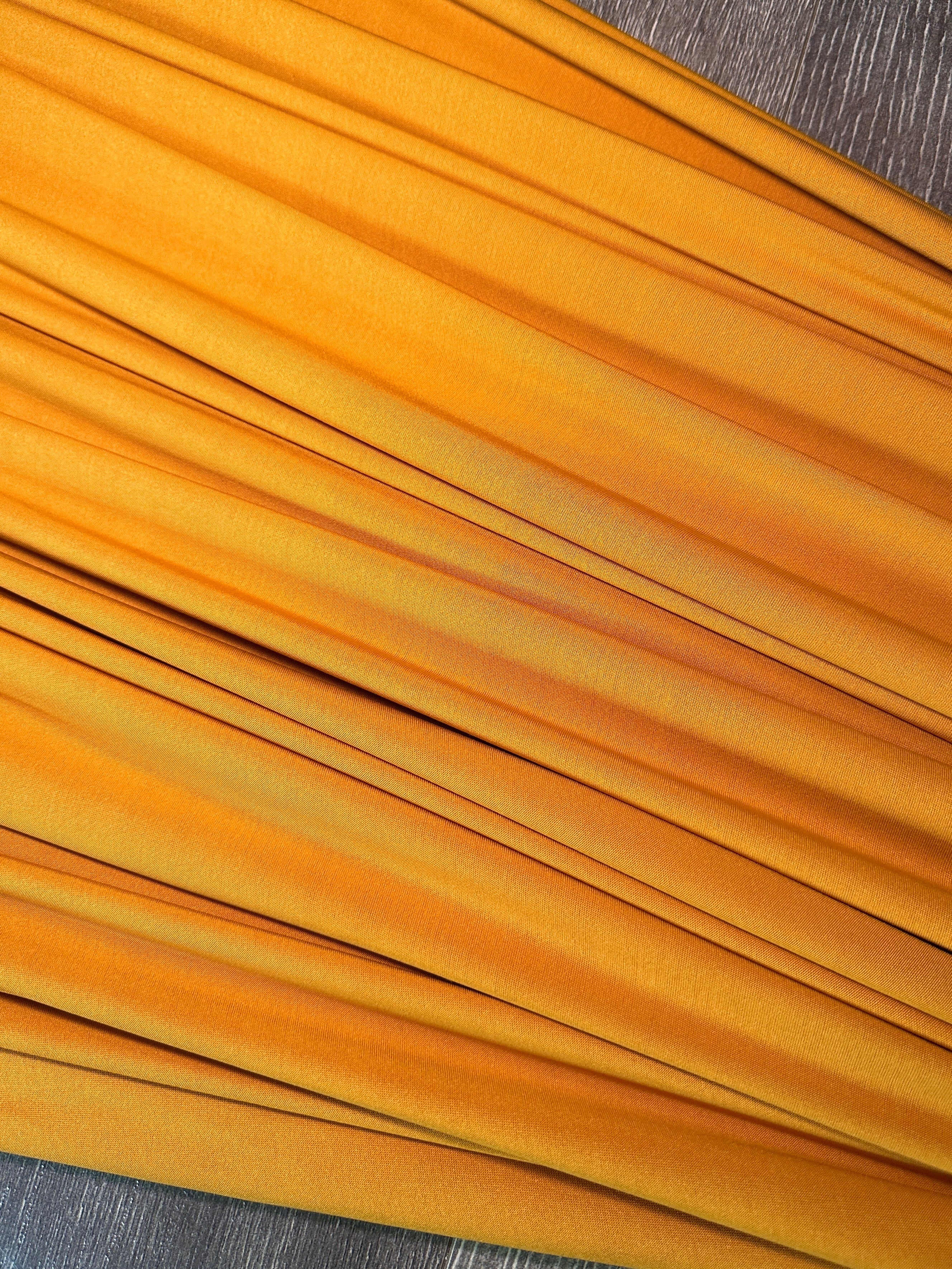 Mustard Yoga Spandex, Mustard Spandex, Yoga Spandex, Shiny Spandex, Stretch Fabric, 4 way stretch fabric, Fabric on Sale, Activewear Fabric, Polyester Fabric