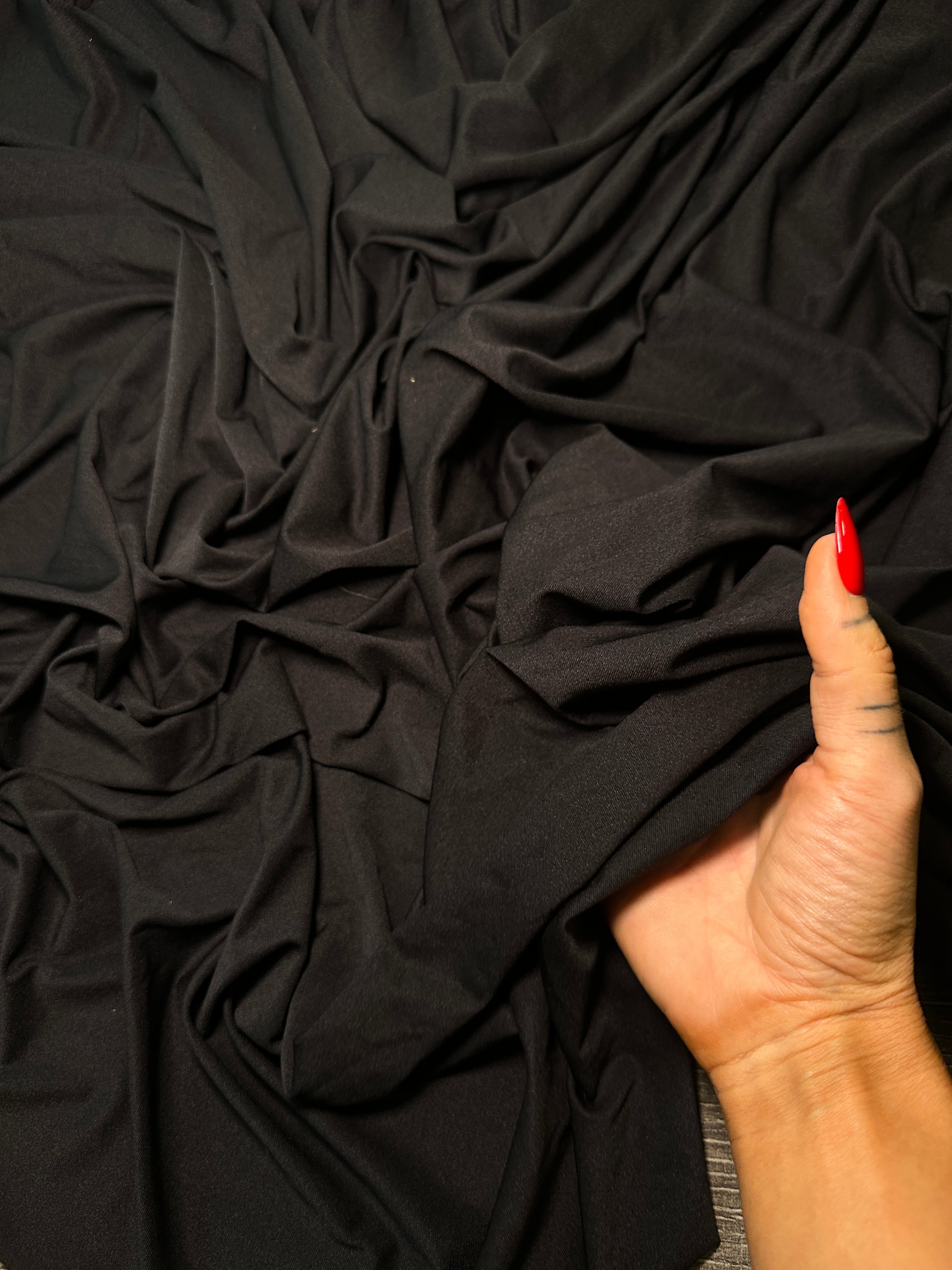 Black Lining Nylon Spandex, Black Spandex, Nylon Spandex, Shiny Spandex, Stretch Fabric, 4 way stretch fabric, Fabric on Sale, Activewear Fabric, Polyester Fabric