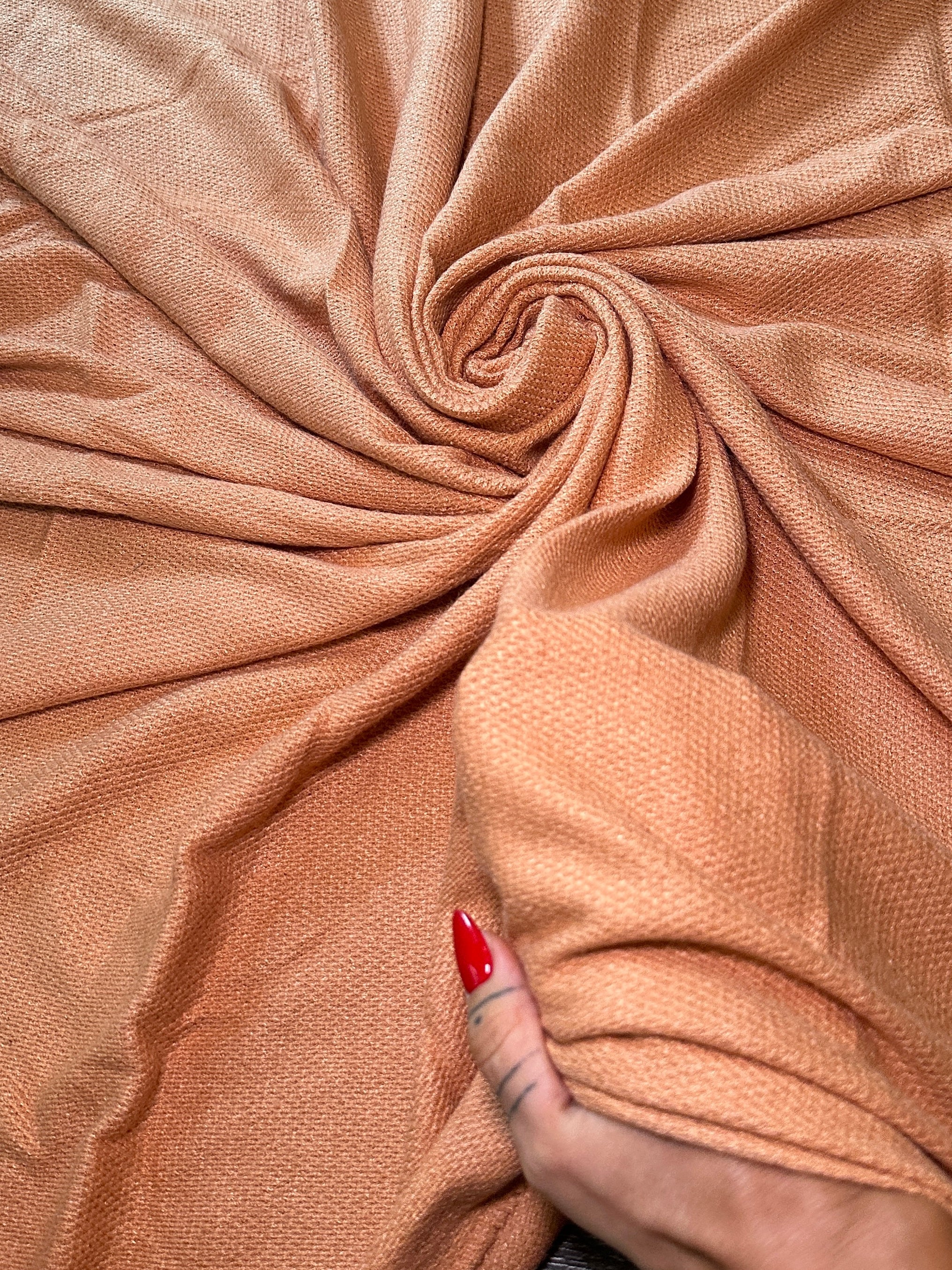 Light Peach Textured Knit, Fabric Store, Sewing Store, Cheap Fabric Store, Kiki Textiles, Textile by the Yard