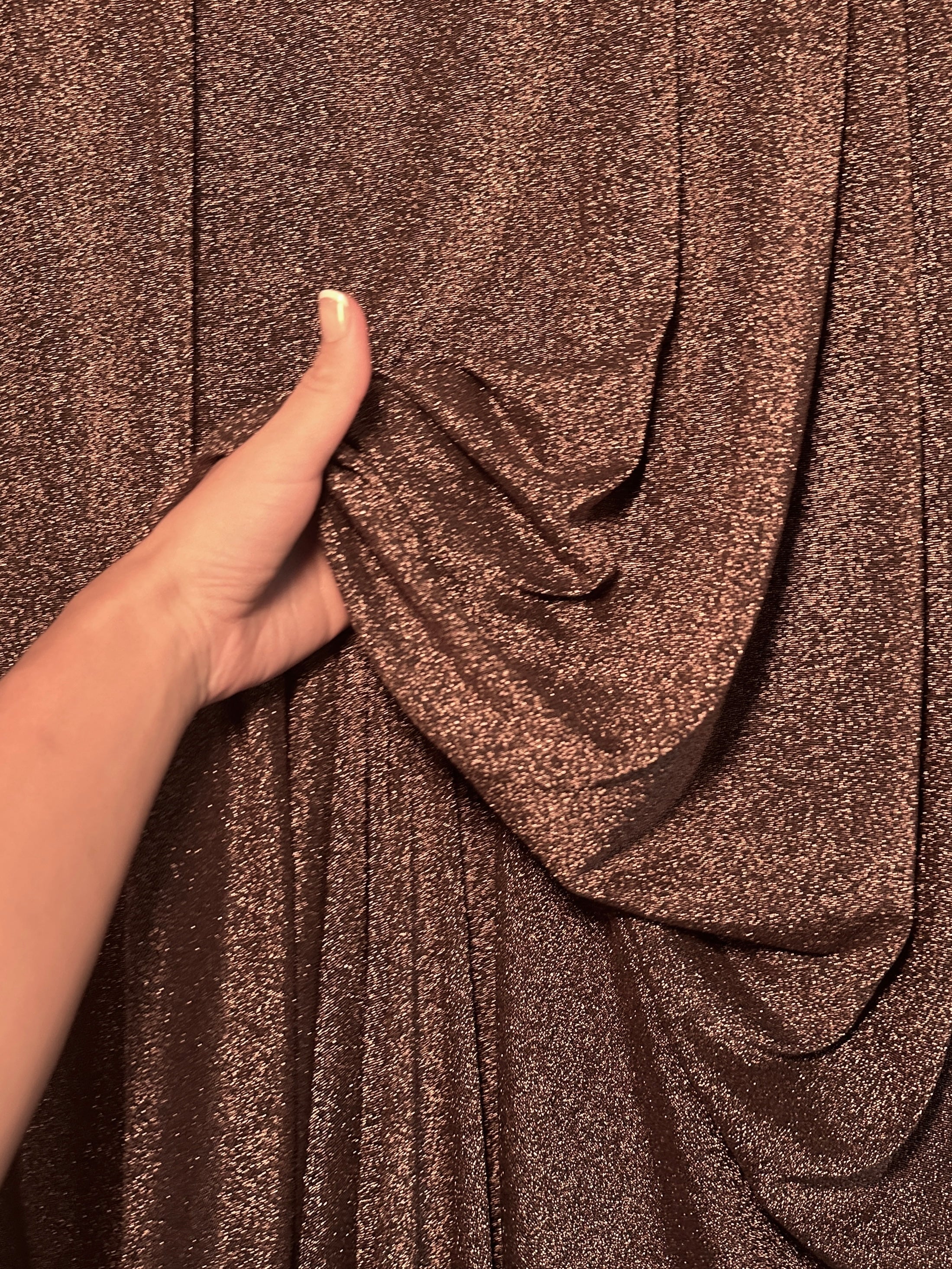 bronze copper spandex lurex knit, bronze Lurex Knit, copper Lurex Knit, Lurex Knit for woman, Lurex Knit for bride, Lurex Knit in low price, Lurex Knit on discount, premium quality Lurex Knit